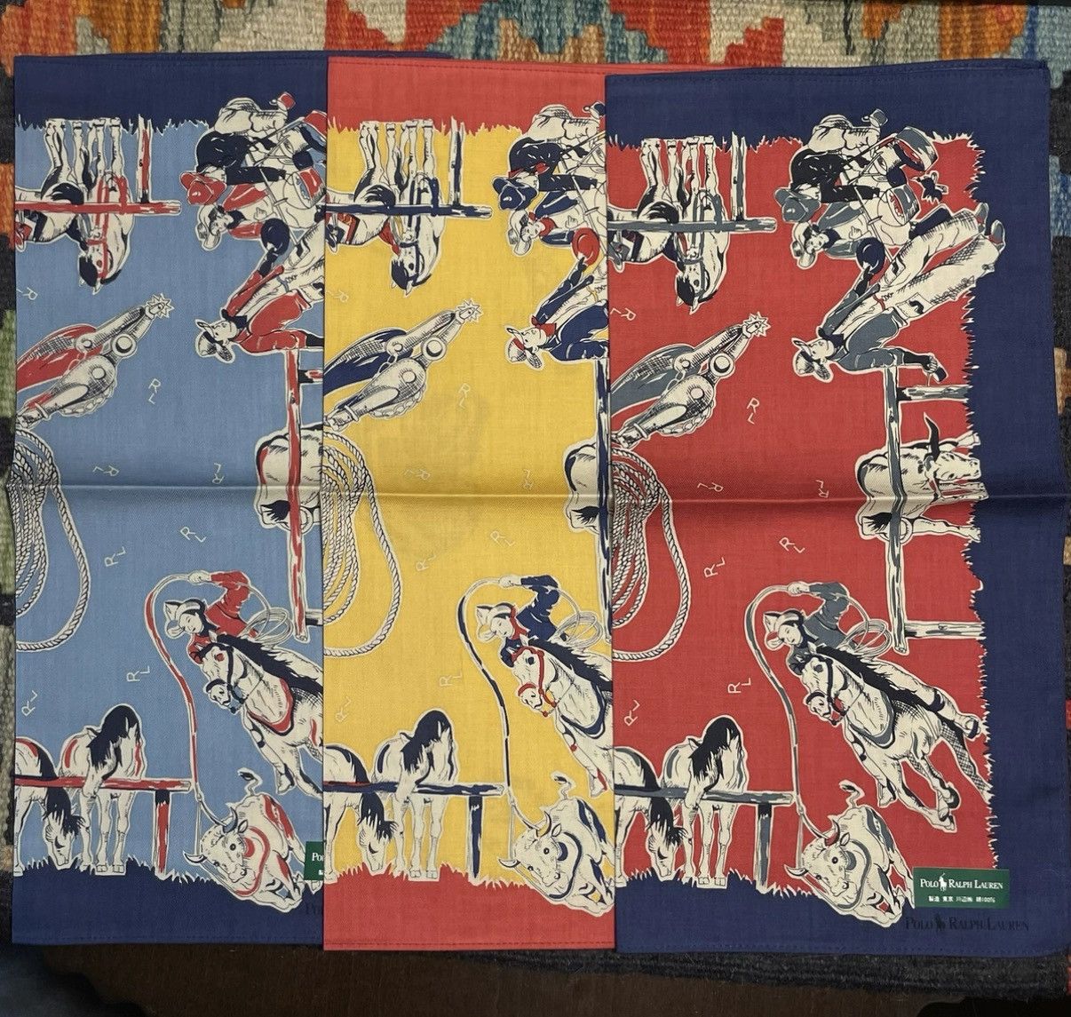 Polo Ralph Lauren Ralph Lauren Polo Small Square Scarf K22 Size ONE SIZE - 4 Thumbnail