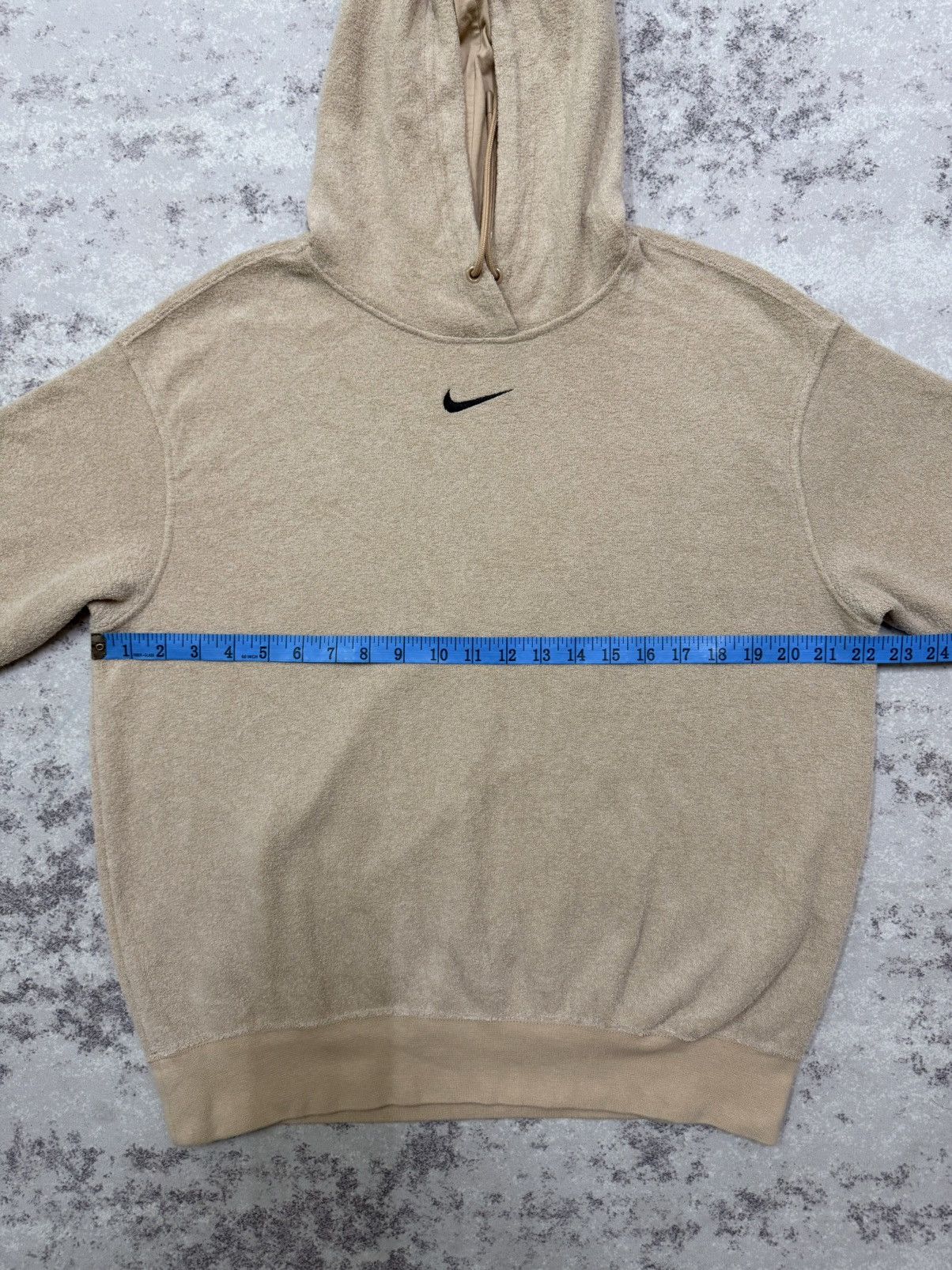 Nike Nike Swoosh Center Logo Fleece Pullover Sweater Hoodie Beige Size US M / EU 48-50 / 2 - 19 Thumbnail