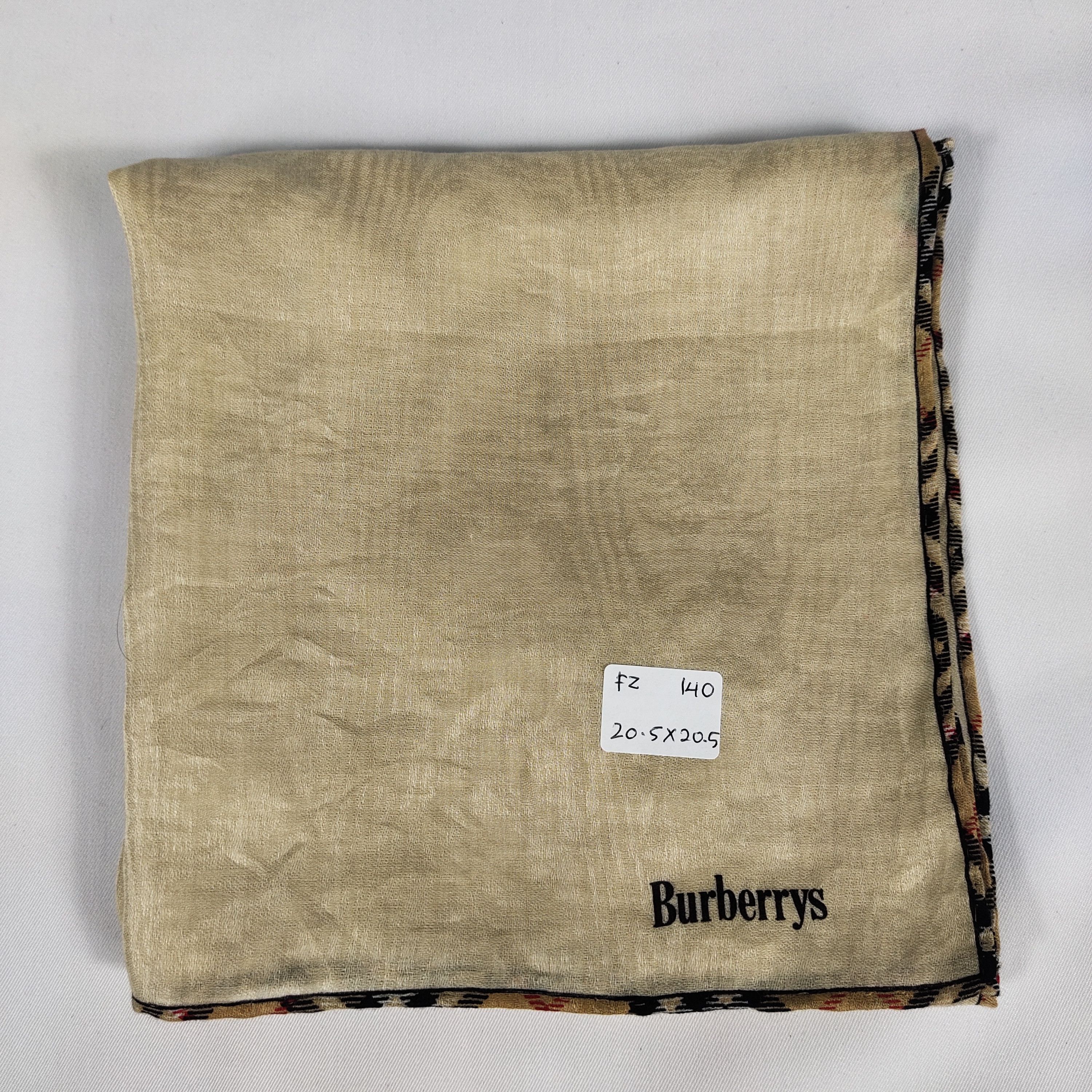 Burberry × Vintage Burberry Handkerchief / Bandana / Neckerchief FZ140 Size ONE SIZE - 2 Thumbnail