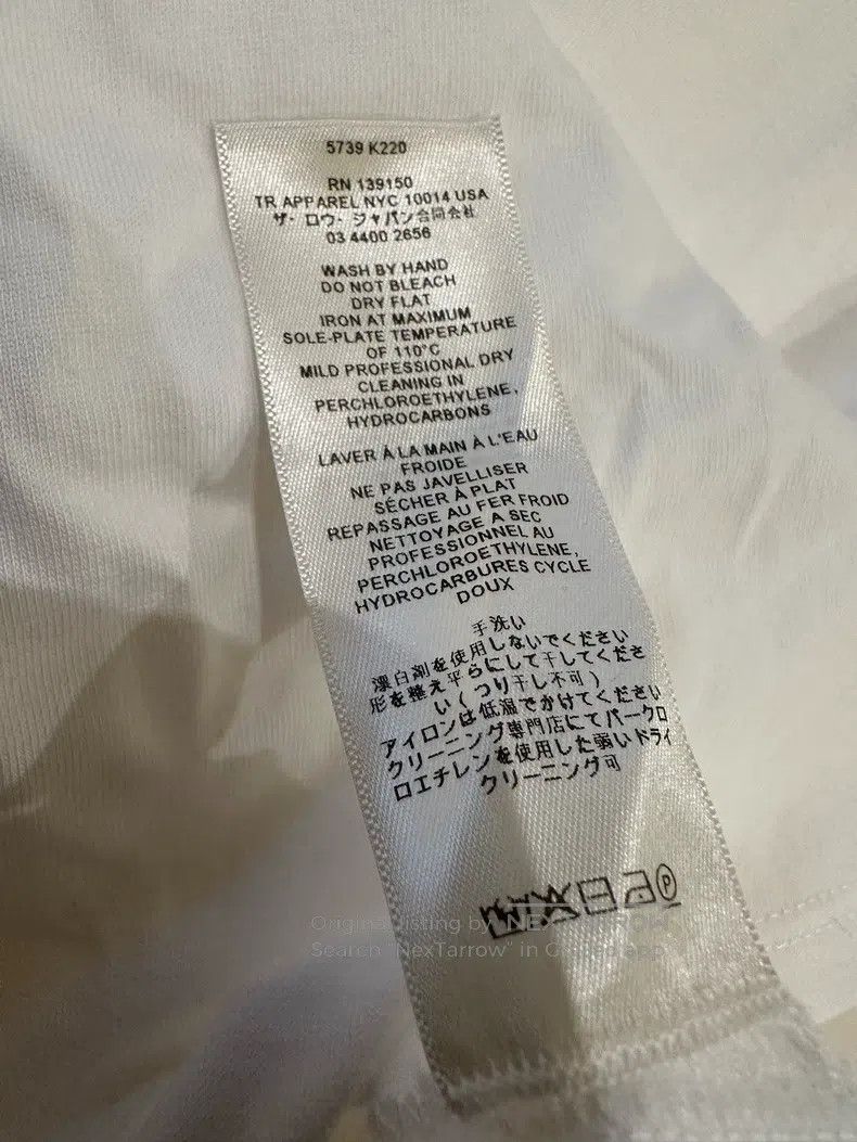 The Row The Row Organic Cotton Short Sleeve Tee Size XS / US 0-2 / IT 36-38 - 9 Thumbnail