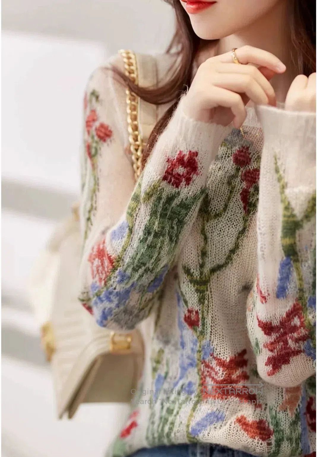 Dior Dior Couture Floral Print Sweater. Size XS / US 0-2 / IT 36-38 - 1 Thumbnail