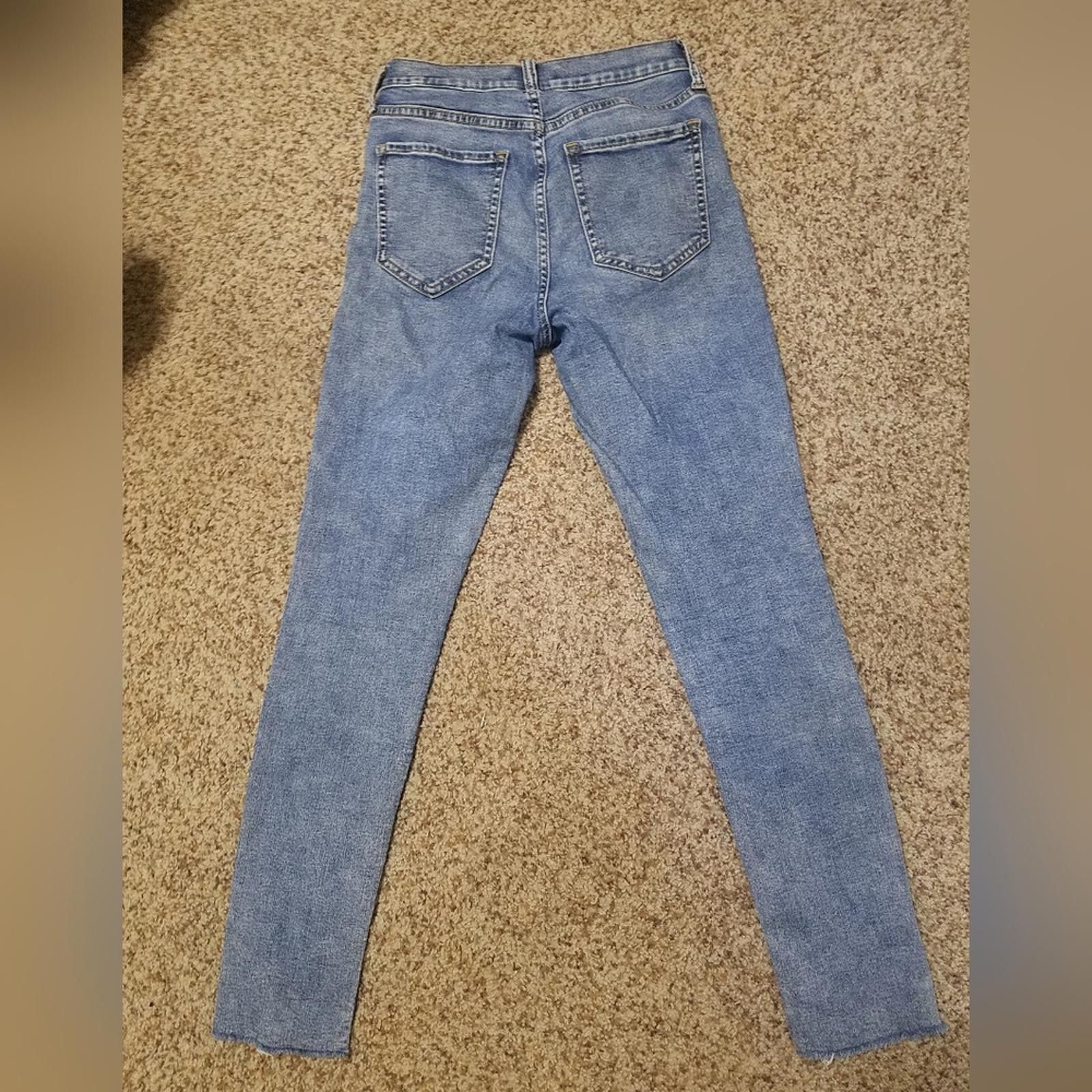 Banana Republic Banana Republic High Rise Skinny Jeans Size 0/25 Size 25" / US 0 / IT 36 - 2 Thumbnail