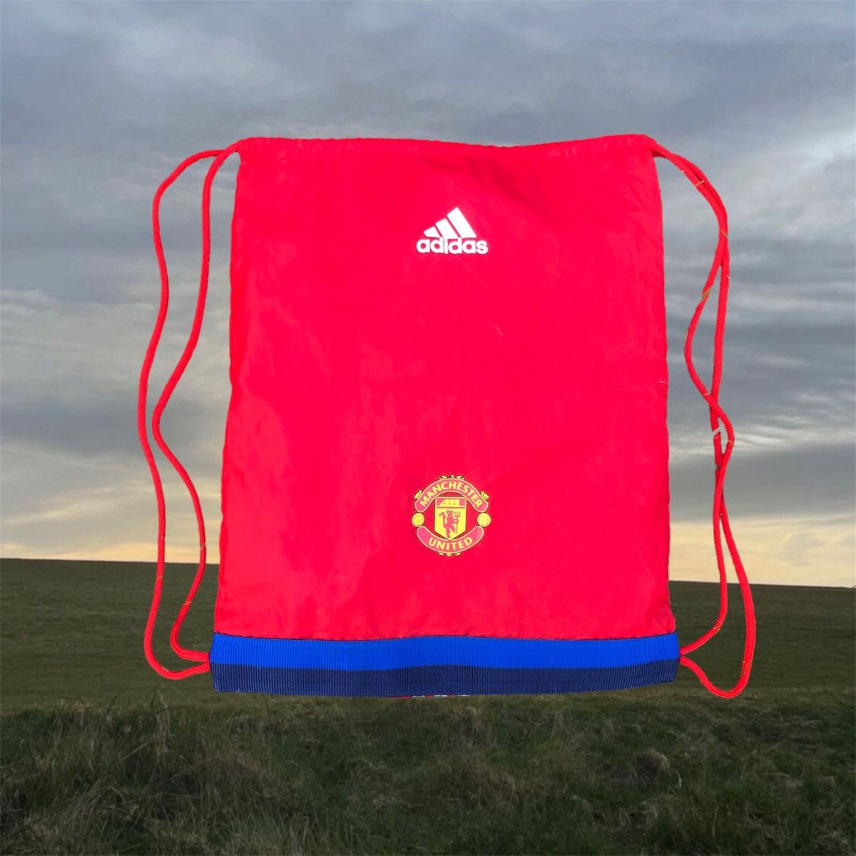 Adidas × Vintage Manchester United Adidas sackpack bag Size ONE SIZE - 1 Thumbnail