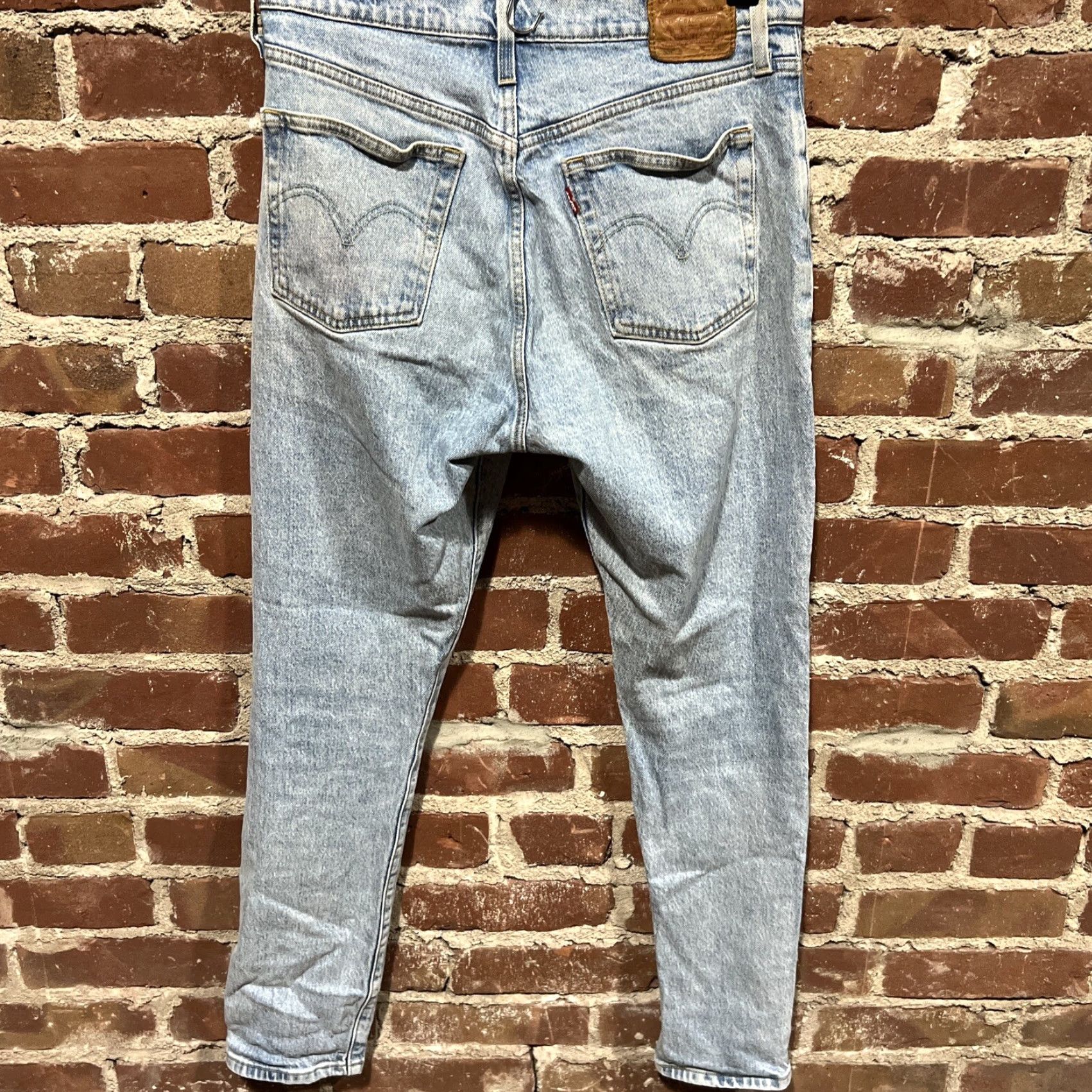 Levi's Levi's 501S Jeans 29x30 Blue Denim Button Fly Distressed Regular Fit Cotton Blend Men Jeans Skinny Style 501 Model Casual Comfort Pockets Distressed Size US 29 - 3 Thumbnail