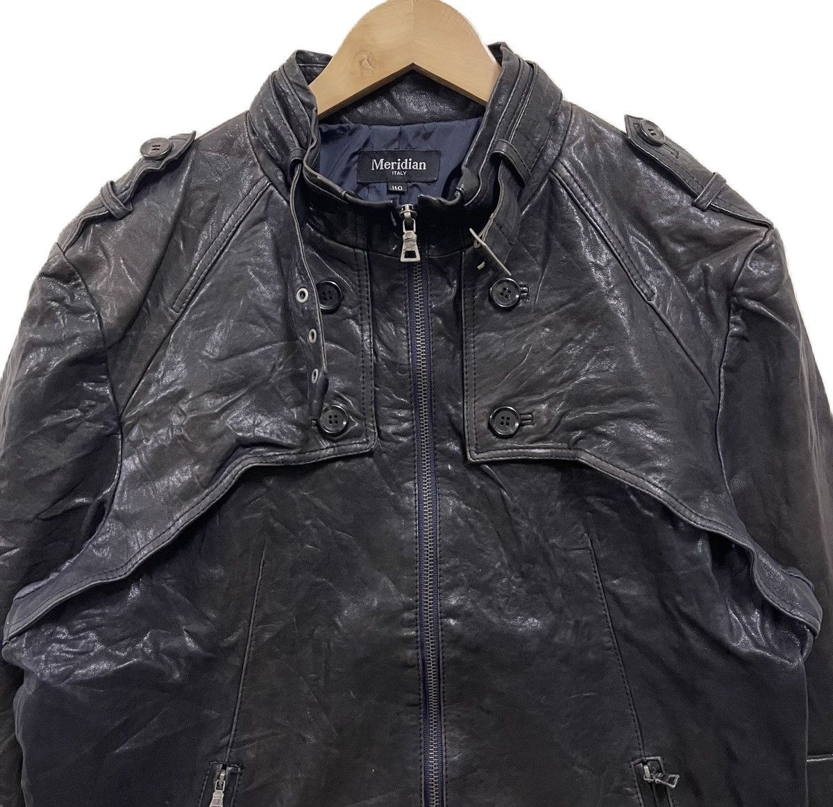 Genuine Leather Meridian Italy Leather Sheepskin Jacket Size US L / EU 52-54 / 3 - 3 Thumbnail