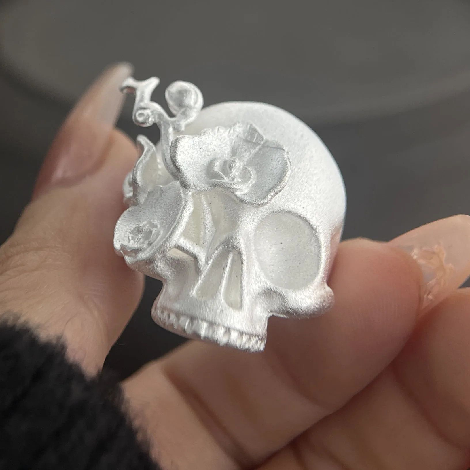 Jewelry Big Skull Ring Size ONE SIZE - 2 Thumbnail