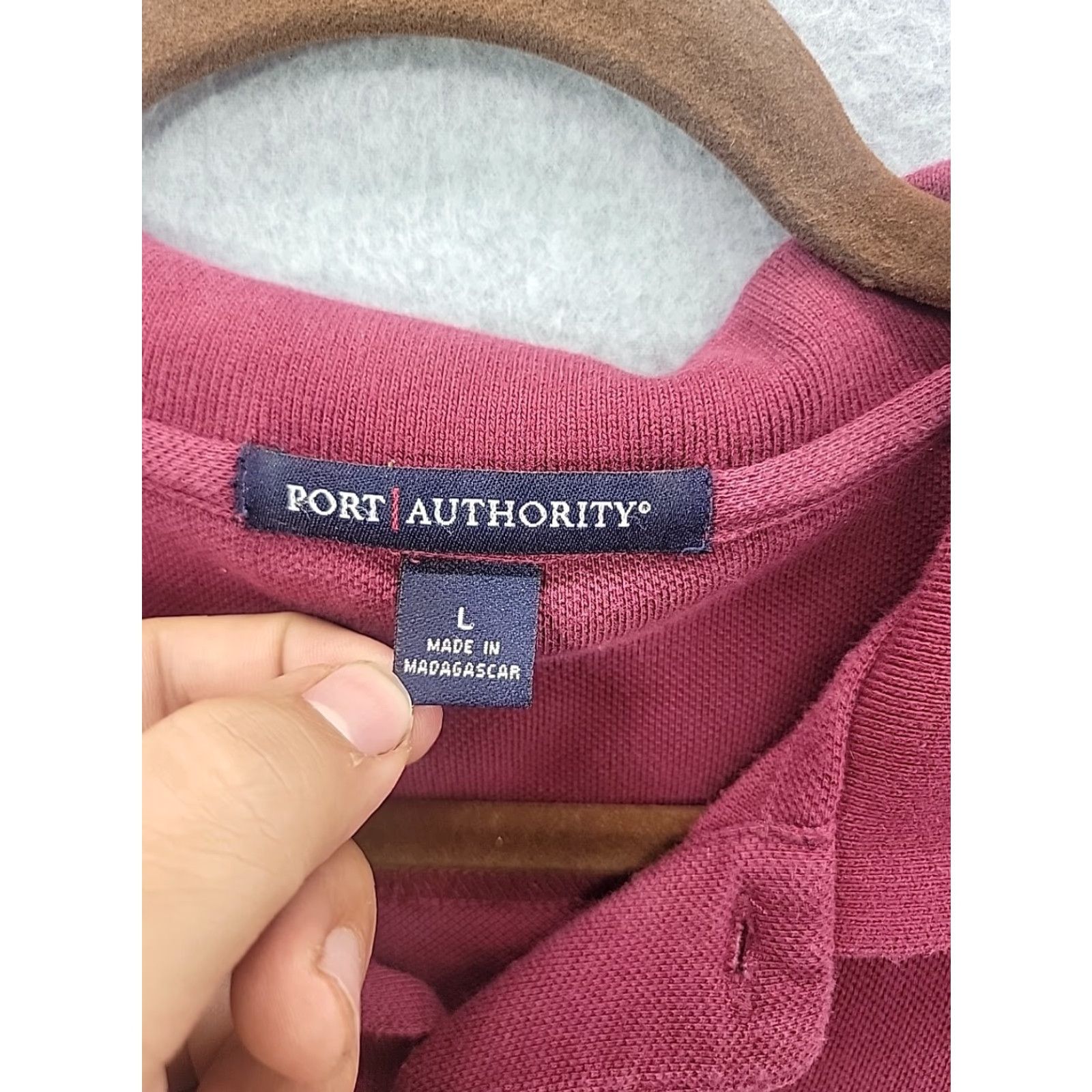 Port Authority IHOP Shirt Long Sleeve Polo Adult Large Train The Trainer Red Cotton Men Size US L / EU 52-54 / 3 - 3 Thumbnail