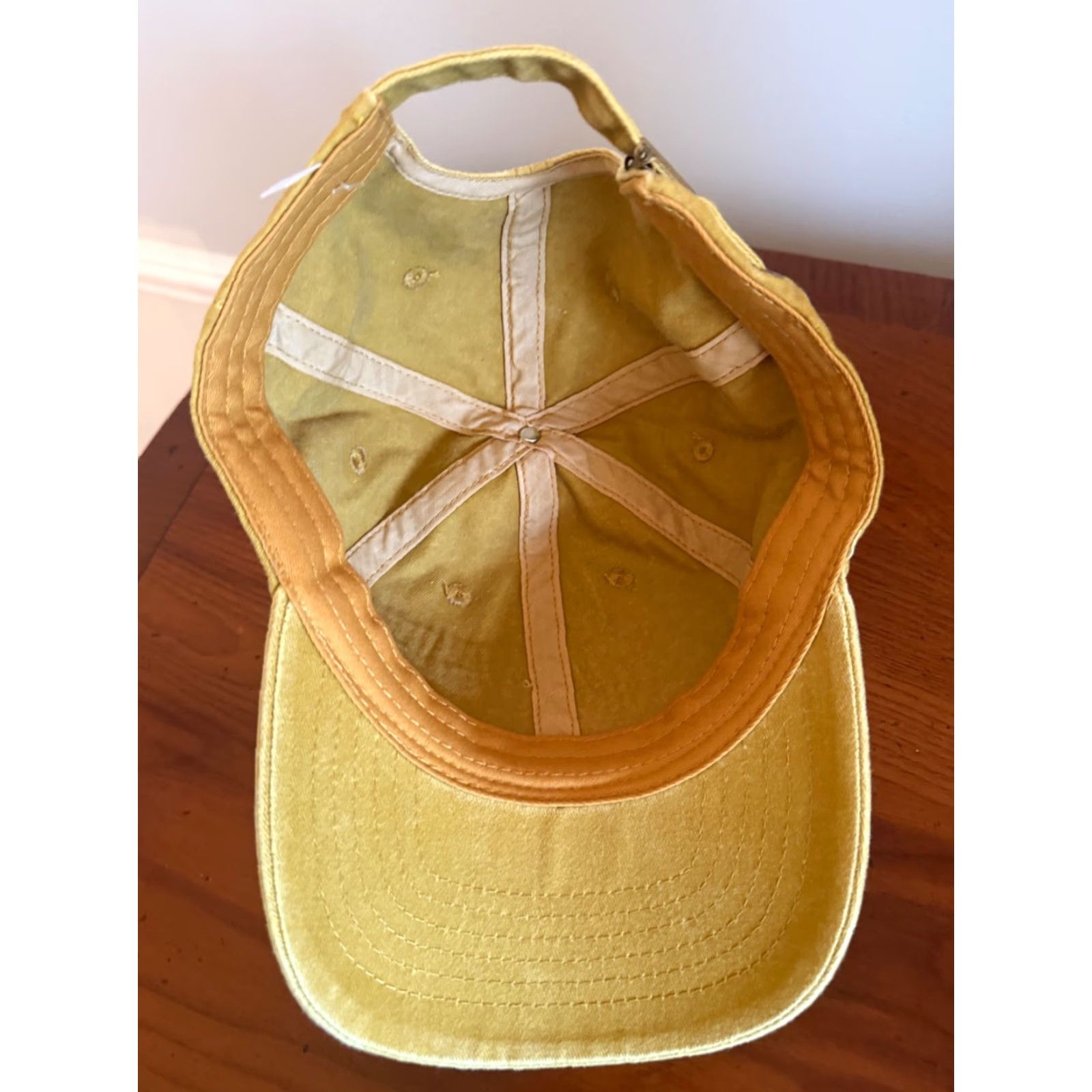Vintage Goodyear Hats Cap Patch NWOT 1980s Yellow Gold Strapback Adjustable Mens Men’s Hat Cap Size ONE SIZE - 4 Thumbnail