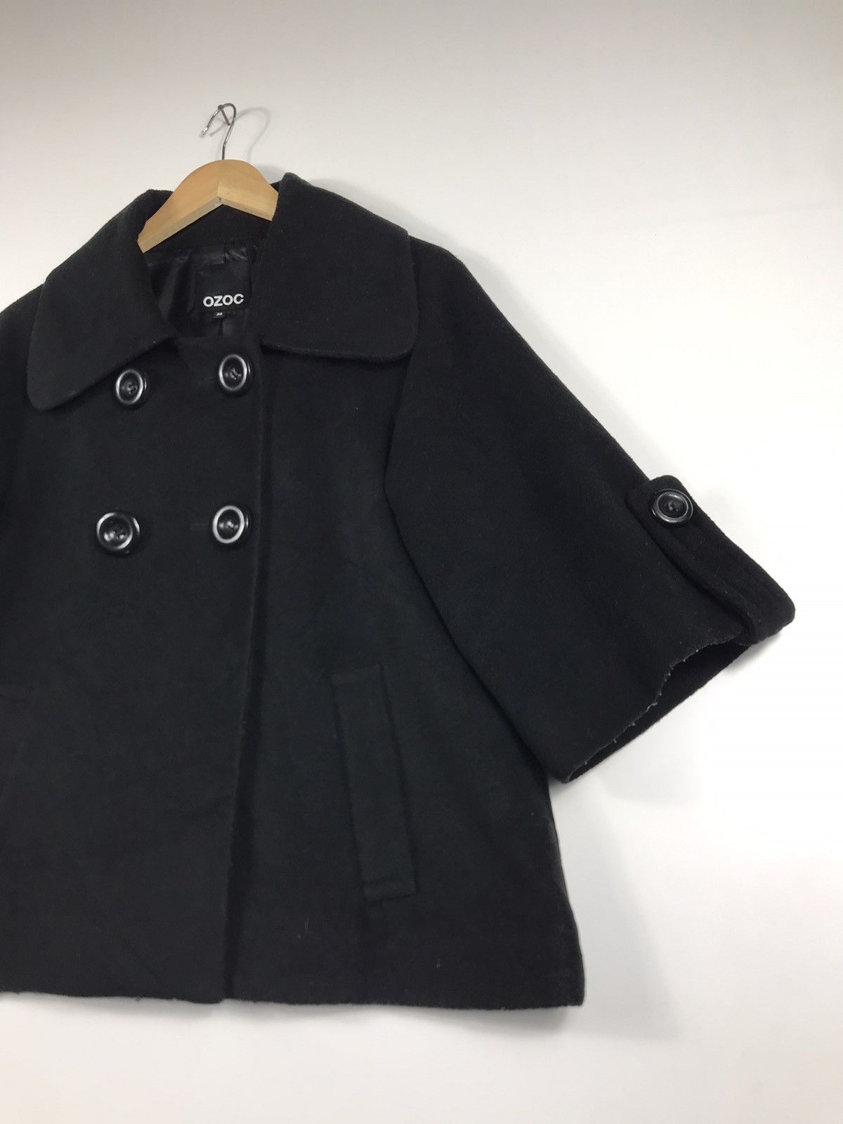 Japanese Brand 🔥Nice Design Ozoc Double Breast Baggy Coat Size XS / US 0-2 / IT 36-38 - 3 Thumbnail