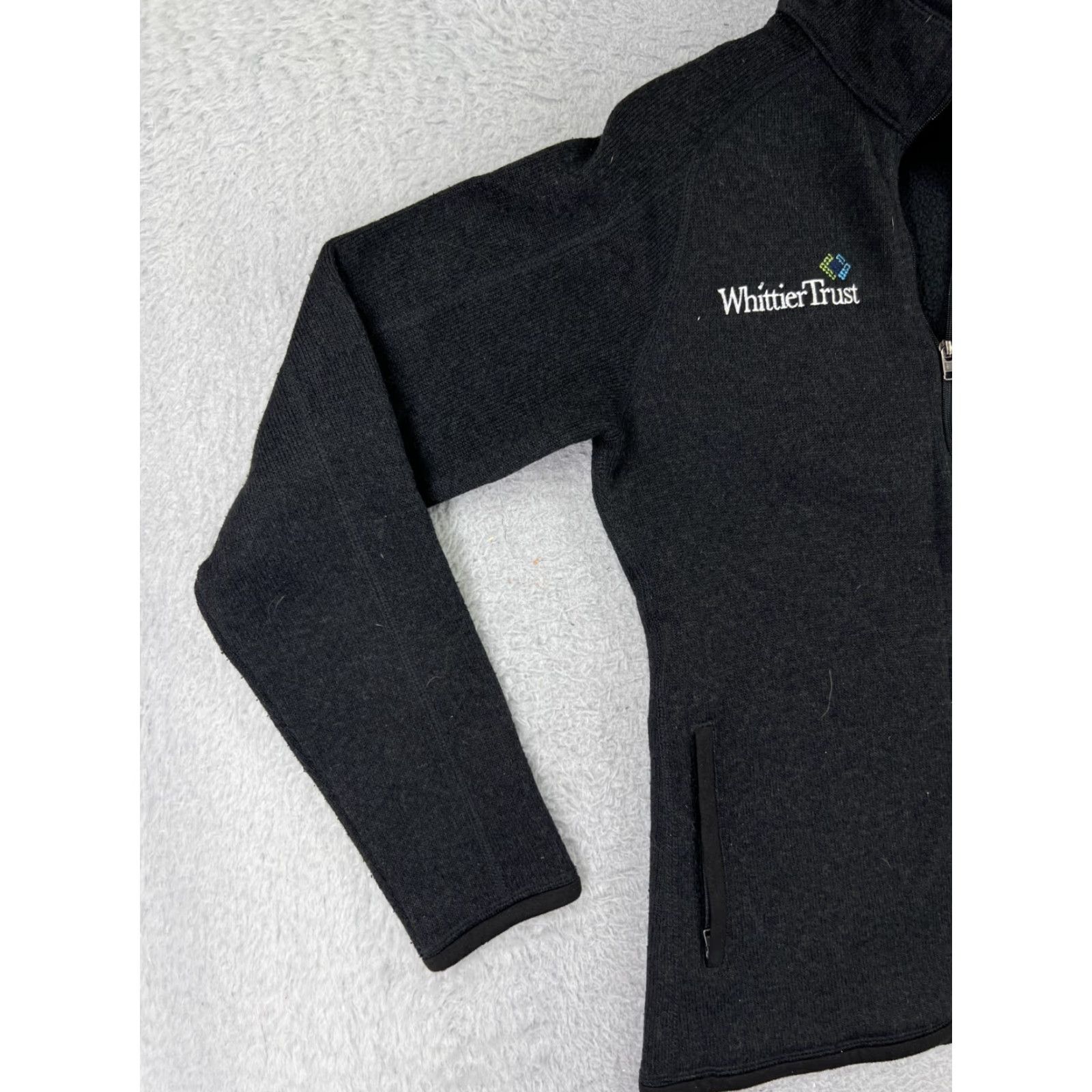 Patagonia Patagonia Womens Jacket Gray Zip Mock Neck Fleece Cozy All Seasons Logo Embroidered Size M / US 6-8 / IT 42-44 - 7 Thumbnail