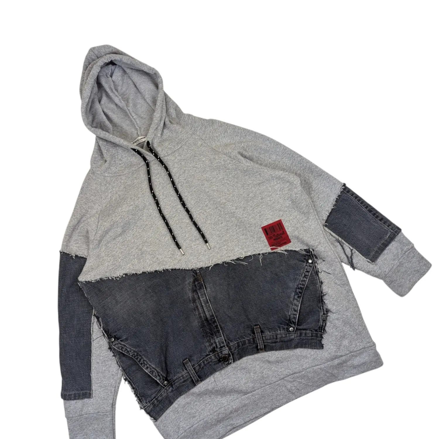 Japanese Brand ACQUA & LIMONE Italy Custom Denim Jeans Hoodie Sweatshirt Size US XL / EU 56 / 4 - 3 Thumbnail