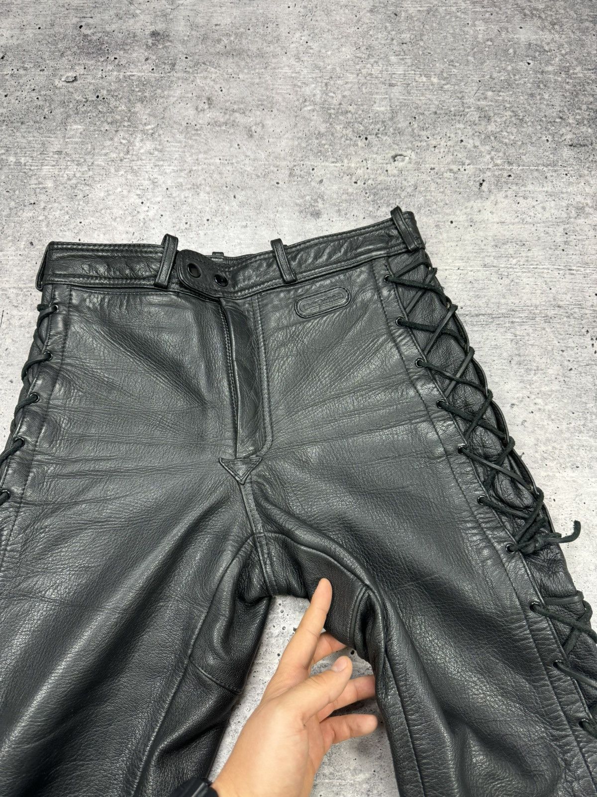 Genuine Leather Vintage 90’s Y2K Style Casual Cowboy Genuine Leather Pants Size US 30 / EU 46 - 11 Thumbnail