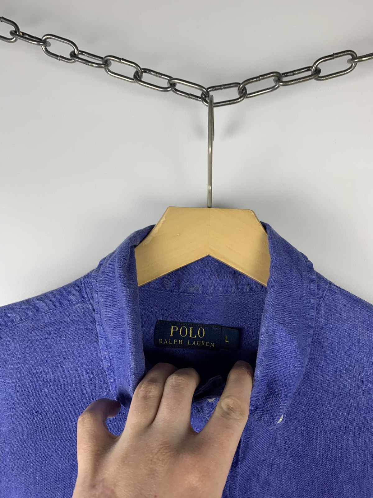 Polo Ralph Lauren Polo Ralph Lauren Linen Shirt Buttons Ups Men’s Size L Blue Size US L / EU 52-54 / 3 - 9 Thumbnail