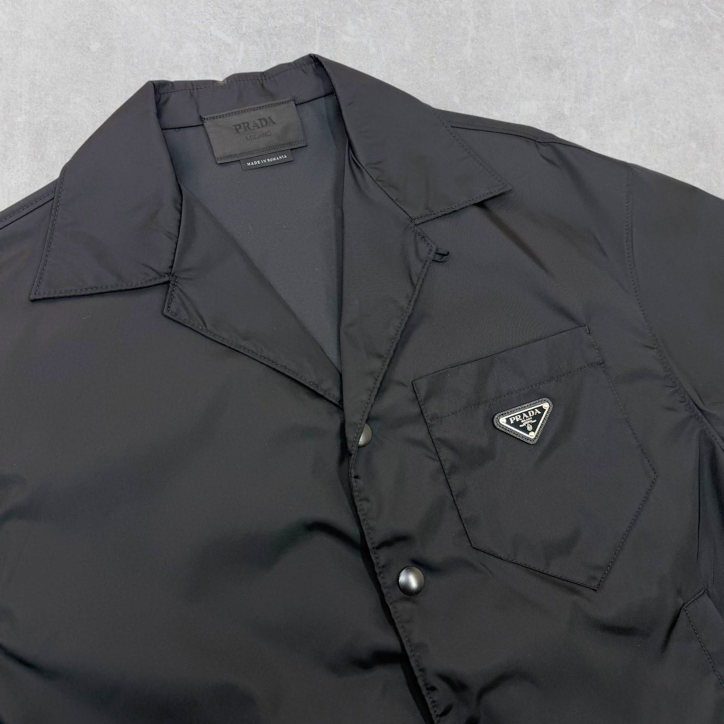 Prada Prada Re-Nylon Short-Sleeved Black Shirt M Size US M / EU 48-50 / 2 - 3 Thumbnail