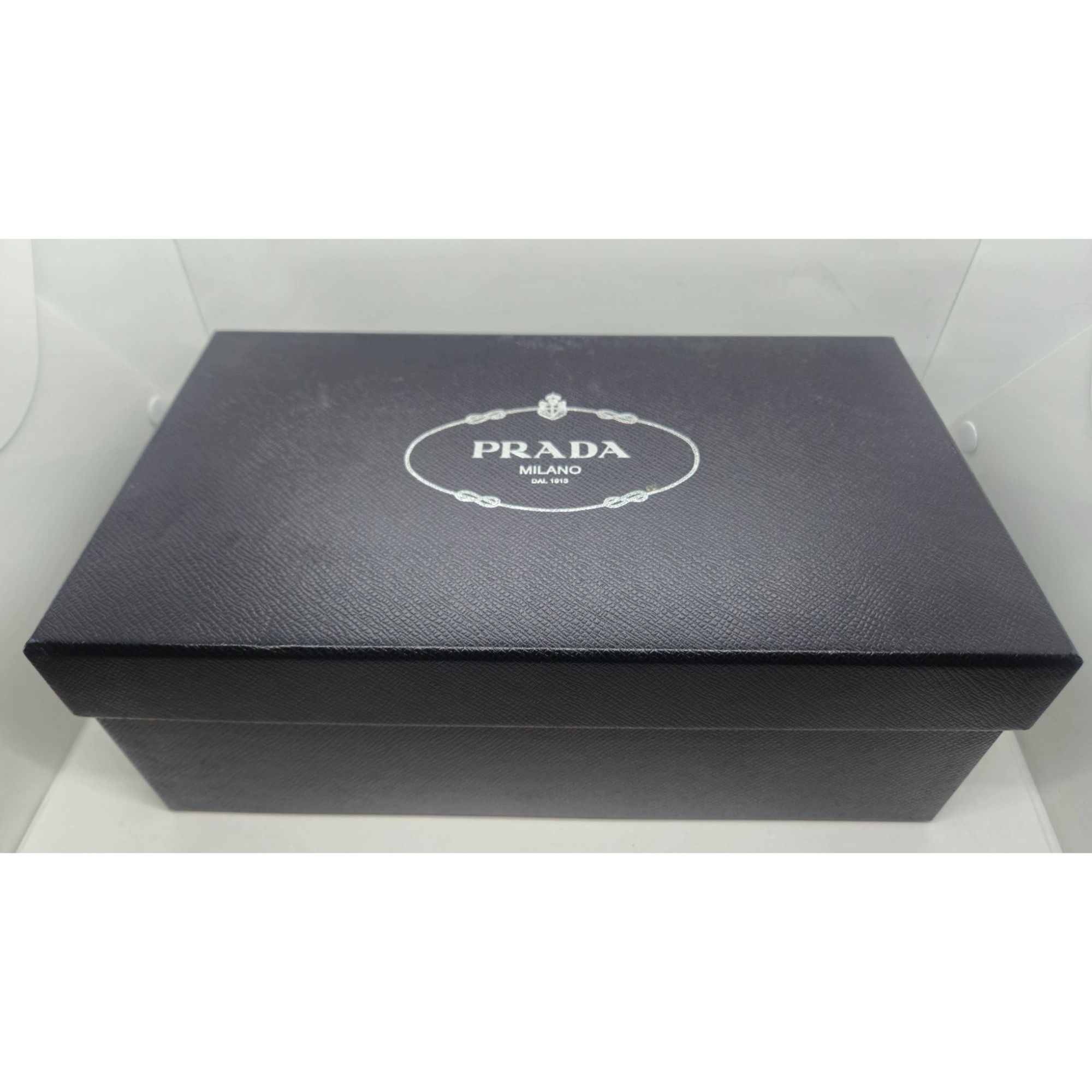 Prada Prada Womens Black Leather Studded Loafers Size 39 original Size US 9 / IT 39 - 9 Thumbnail