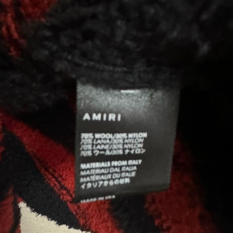 Other Amiri red and black striped fleece sweater Size US L / EU 52-54 / 3 - 3 Thumbnail