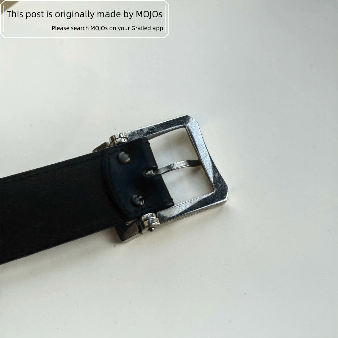 Sz 85 Dior Homme 04 AW Silver Buckle Belt