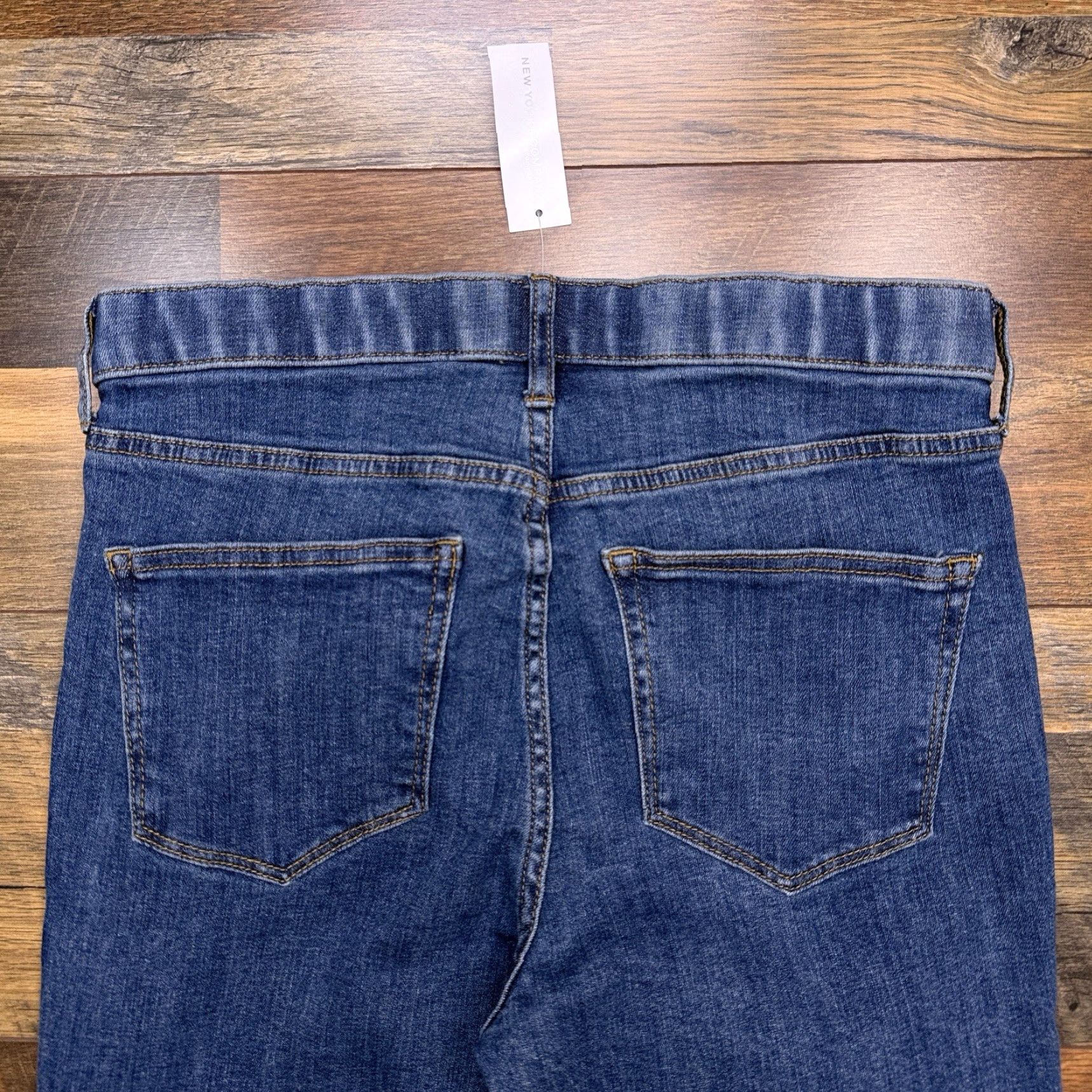 Vintage NY & C Jeans Womens 8 Mid Rise Super Skinny Stretch Denim Logo 5-Pocket Blue Regular Size 8 Womens Size 30" / US 8 / IT 44 - 7 Thumbnail