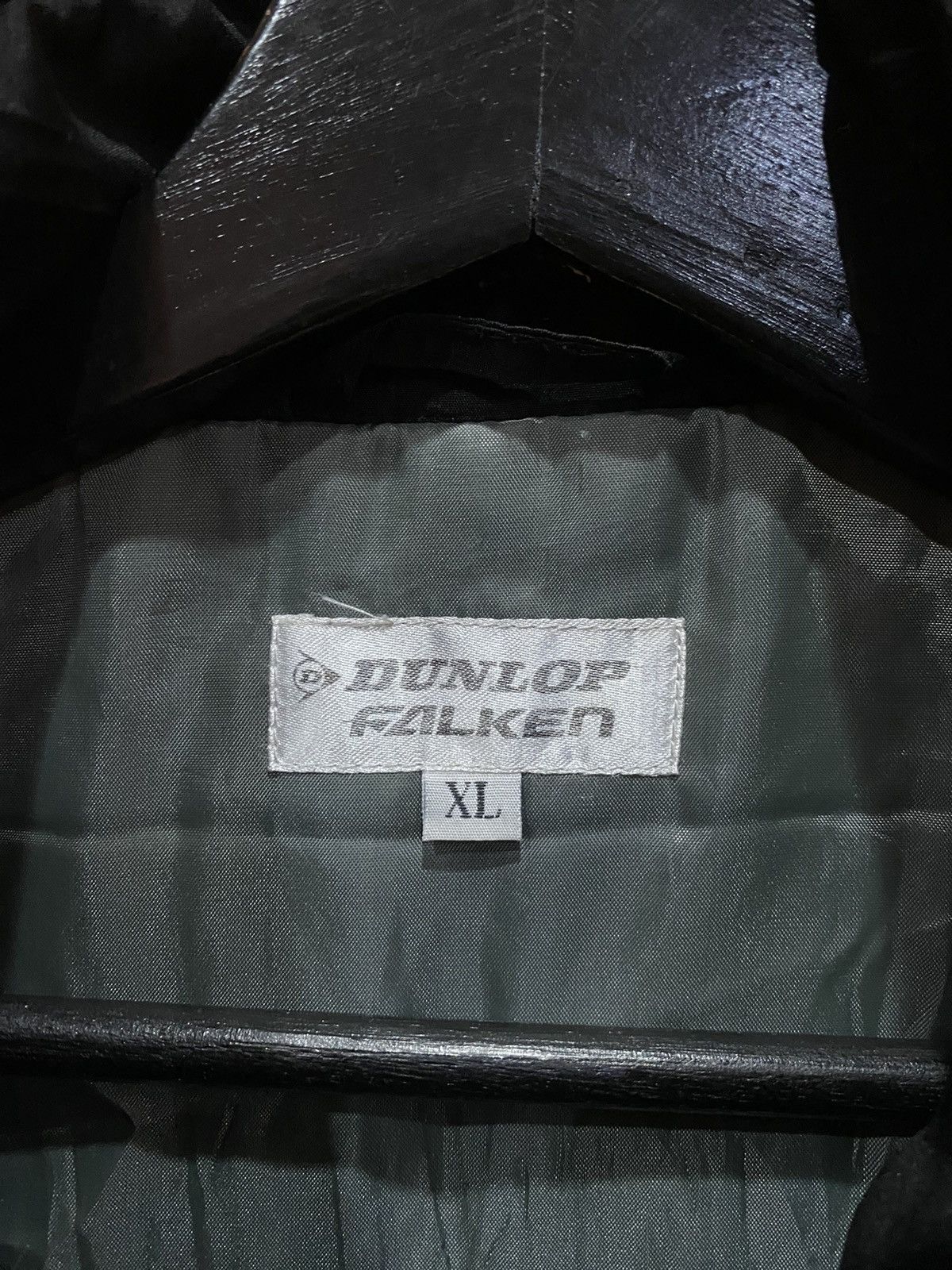Vintage Dunlop Falken Racing Jacket – Black Lightweight Zip-Up, XL Size US XL / EU 56 / 4 - 4 Thumbnail