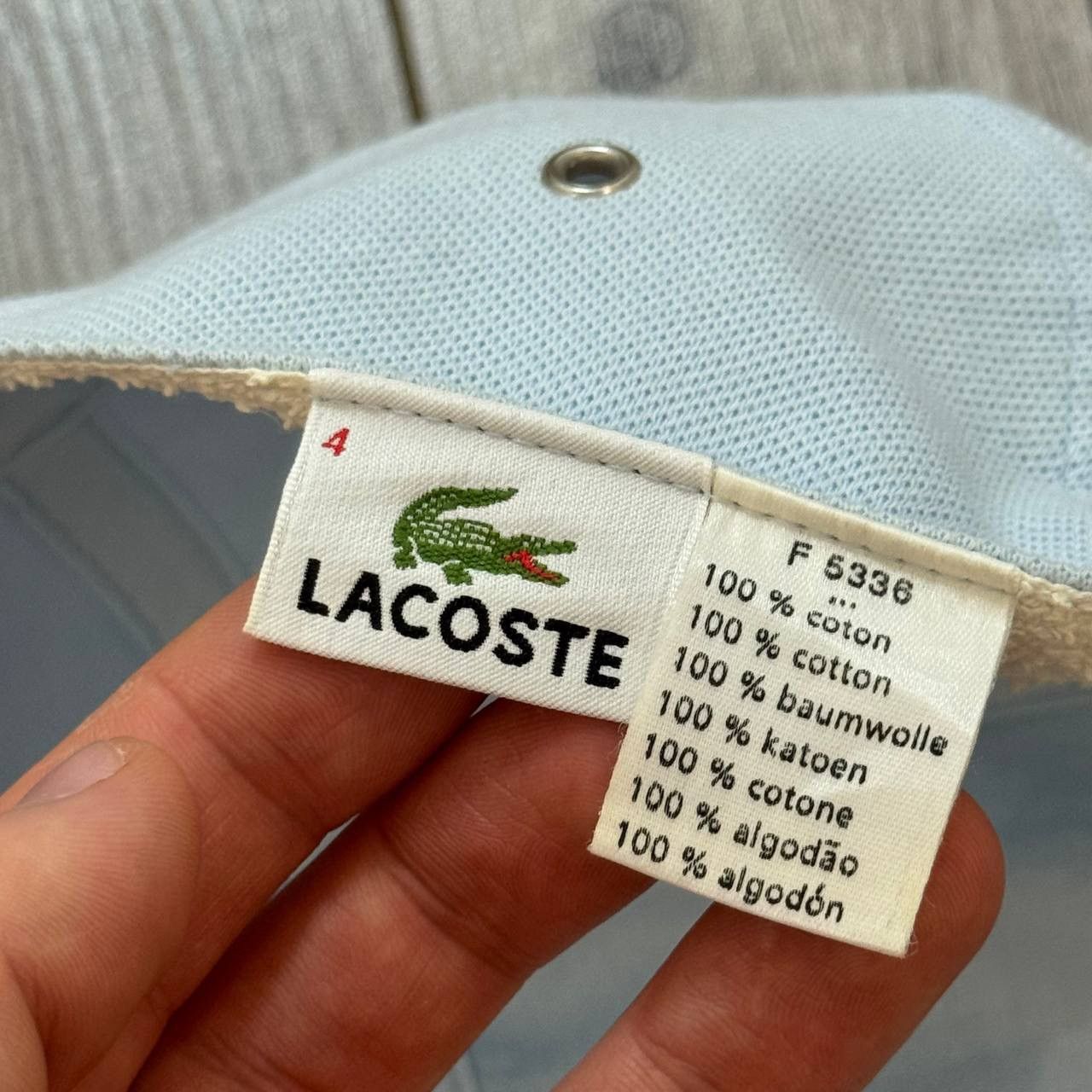Lacoste Vintage y2k Lacoste 5-Panel Cap Size ONE SIZE - 8 Thumbnail