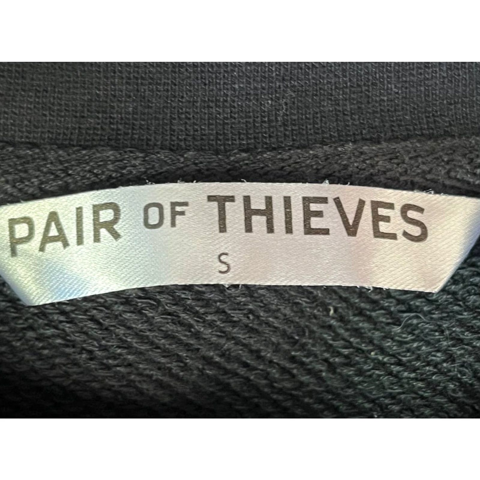 Vintage Pair Of Thieves Sweatshirt Men Small Black Long Sleeve Pocket Size US S / EU 44-46 / 1 - 7 Thumbnail