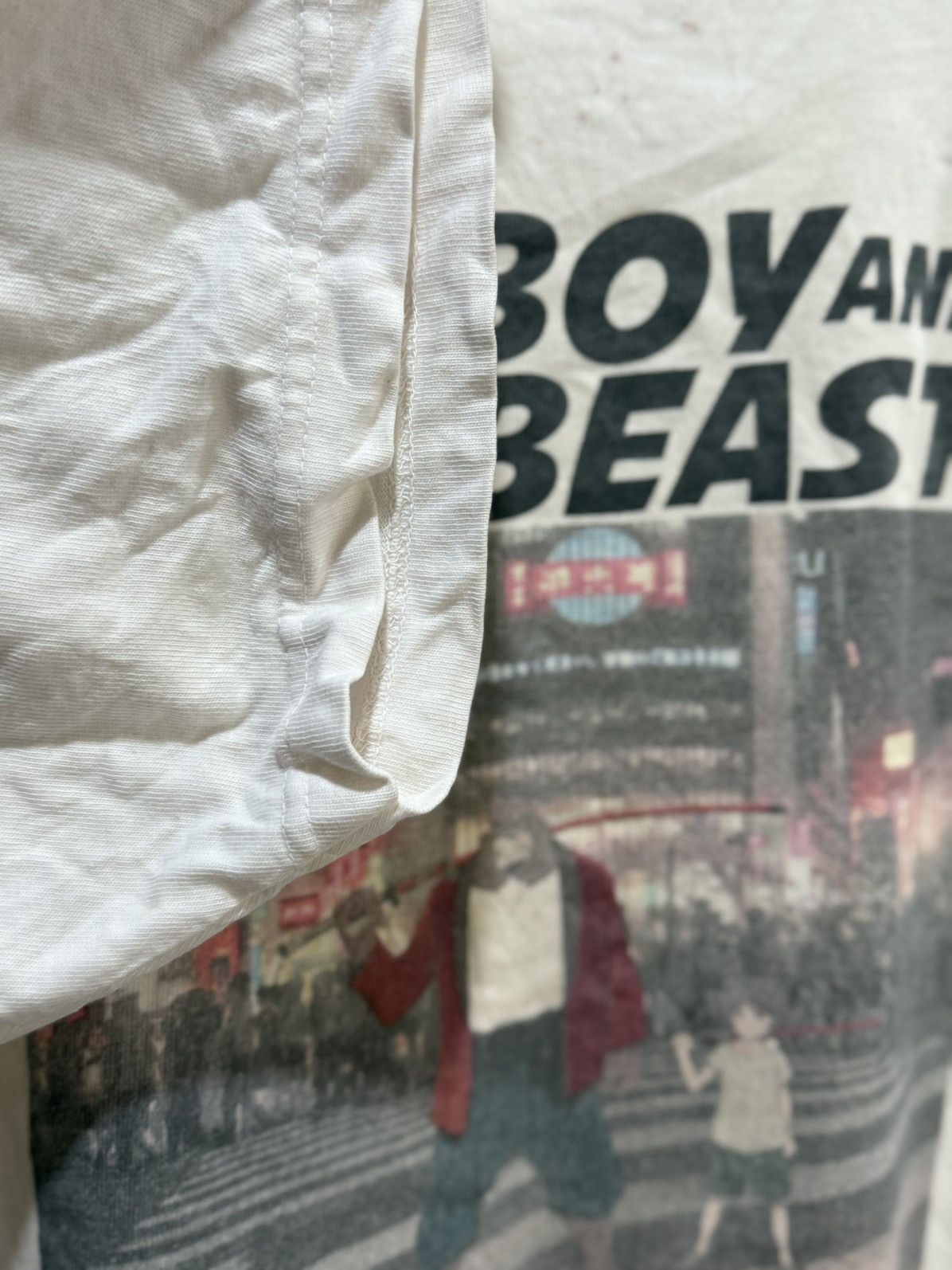 Anime Thrashed Vintage Anime Japan The Boy And The Beast Faded Tee Size US XL / EU 56 / 4 - 7 Thumbnail