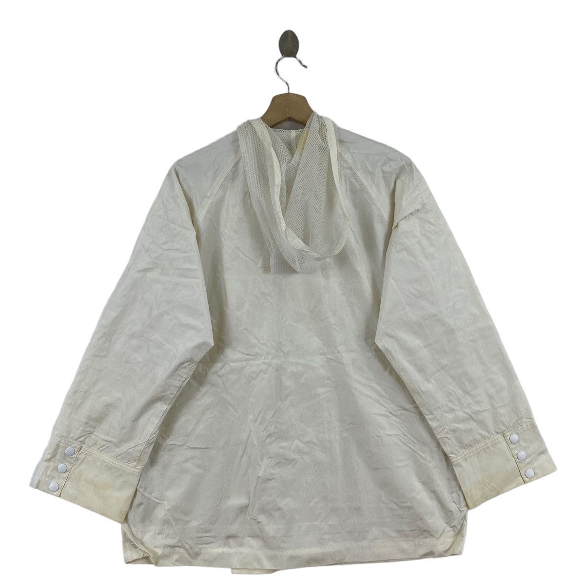 Other LAPINE SPORTS Multi Pockets Hooded Raincoats White Jacket Size US L / EU 52-54 / 3 - 2 Thumbnail