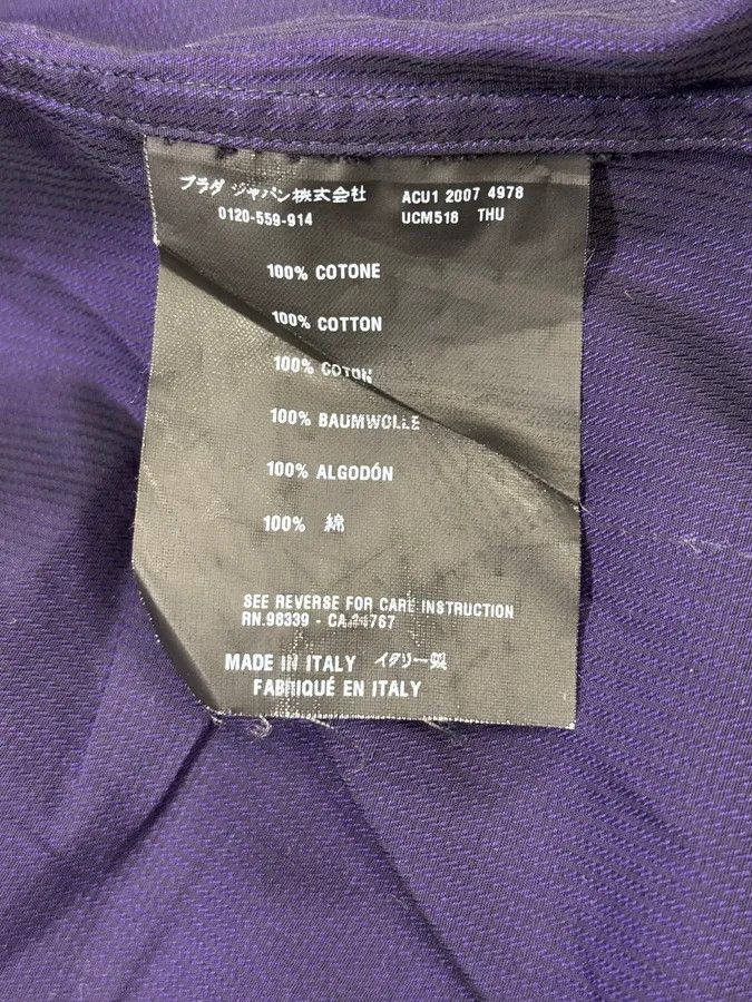 Prada 2000s Prada Minimalist Navy Shirt Size US M / EU 48-50 / 2 - 9 Thumbnail
