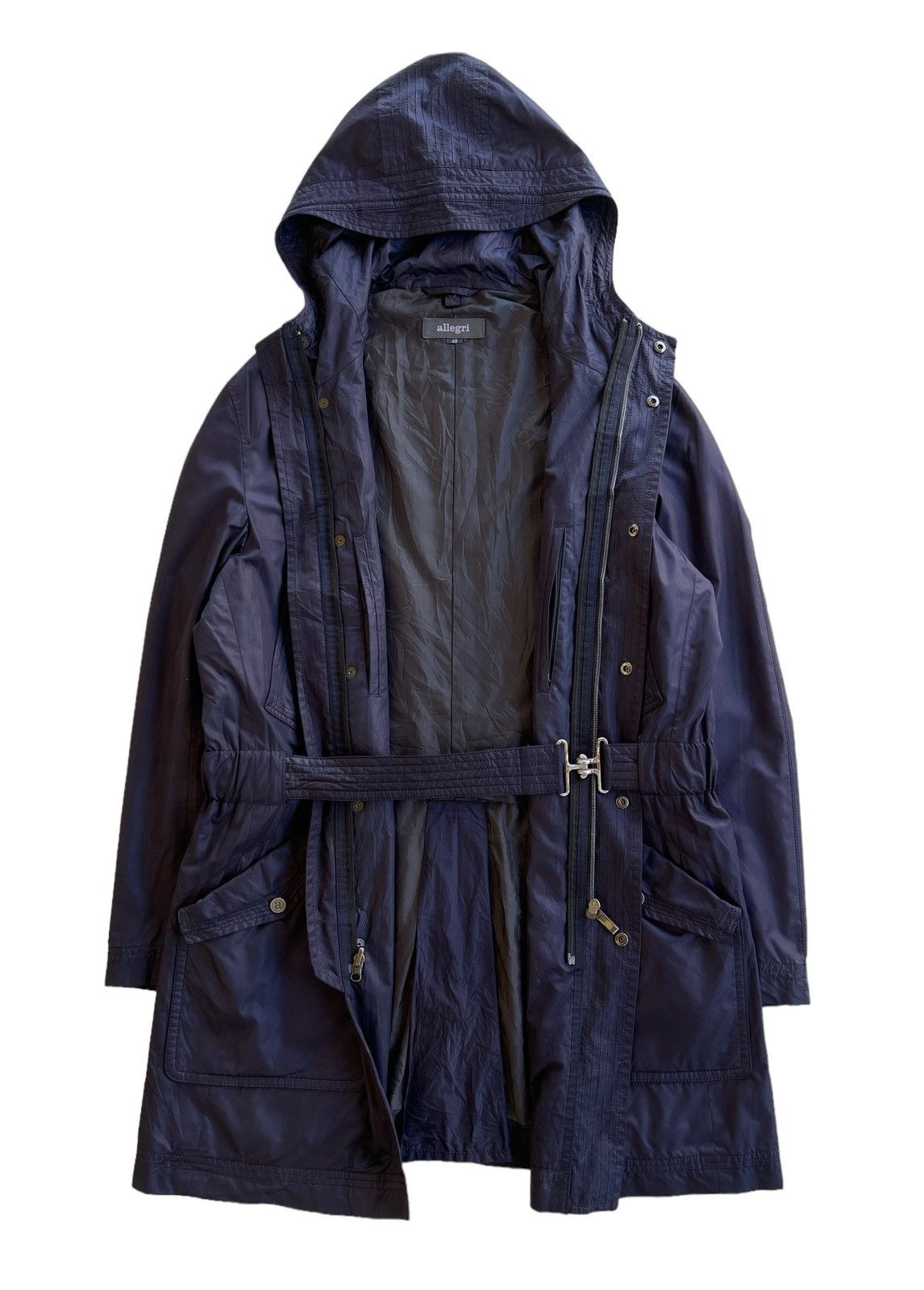 Allegri Allegri Polyester Belted Trench Coat Parkas Size US L / EU 52-54 / 3 - 3 Thumbnail