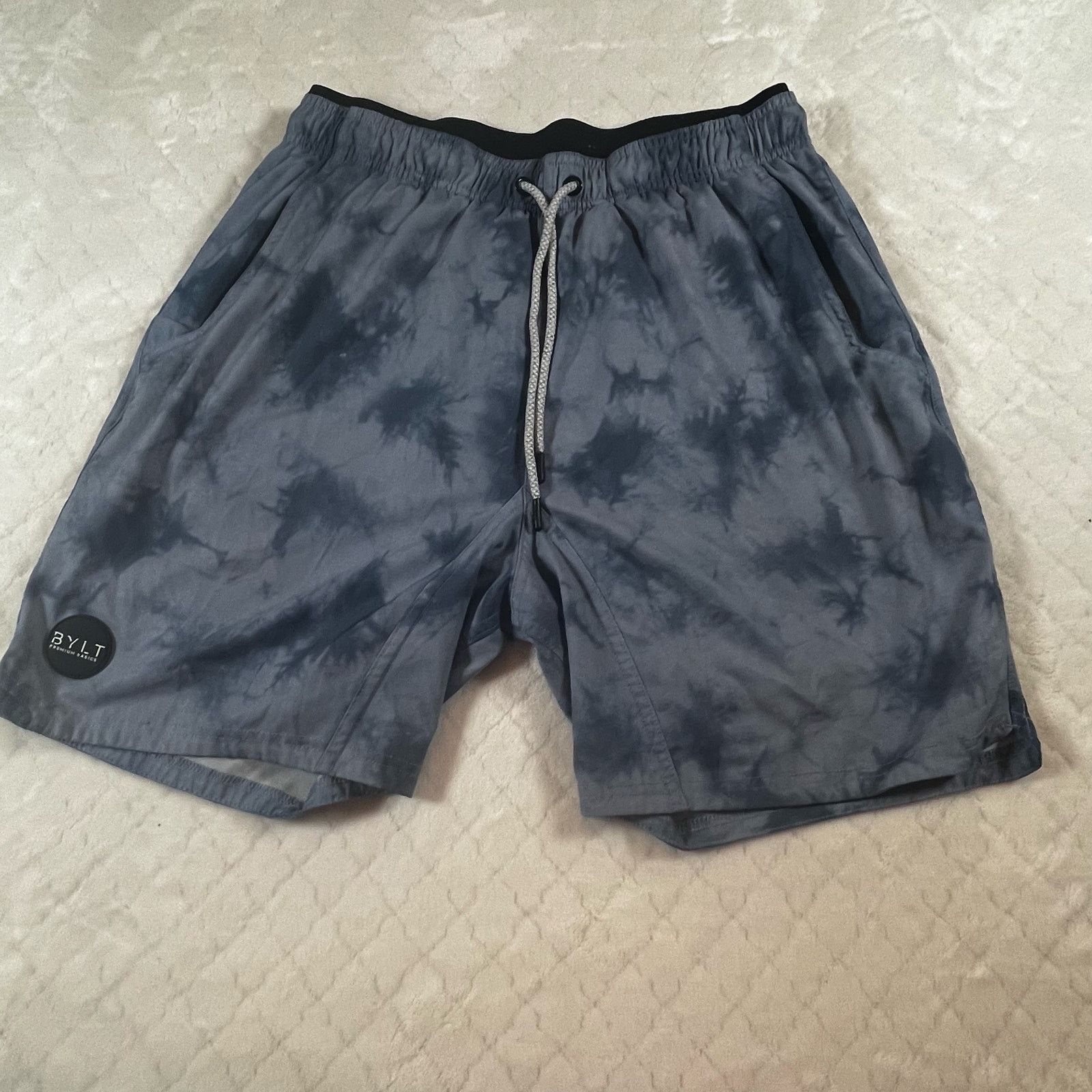Other Bylt Short Gray Cloud Dye Athletic Performance Lined Gym Size US 34 / EU 50 - 1 Thumbnail