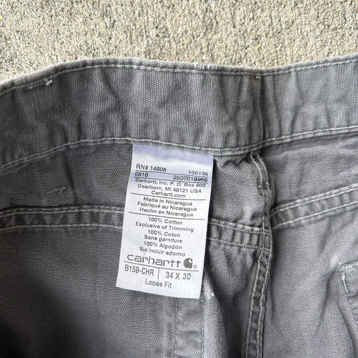 Carhartt 2018 carhartt cargo grey pants Size US 34 / EU 50 - 3 Thumbnail