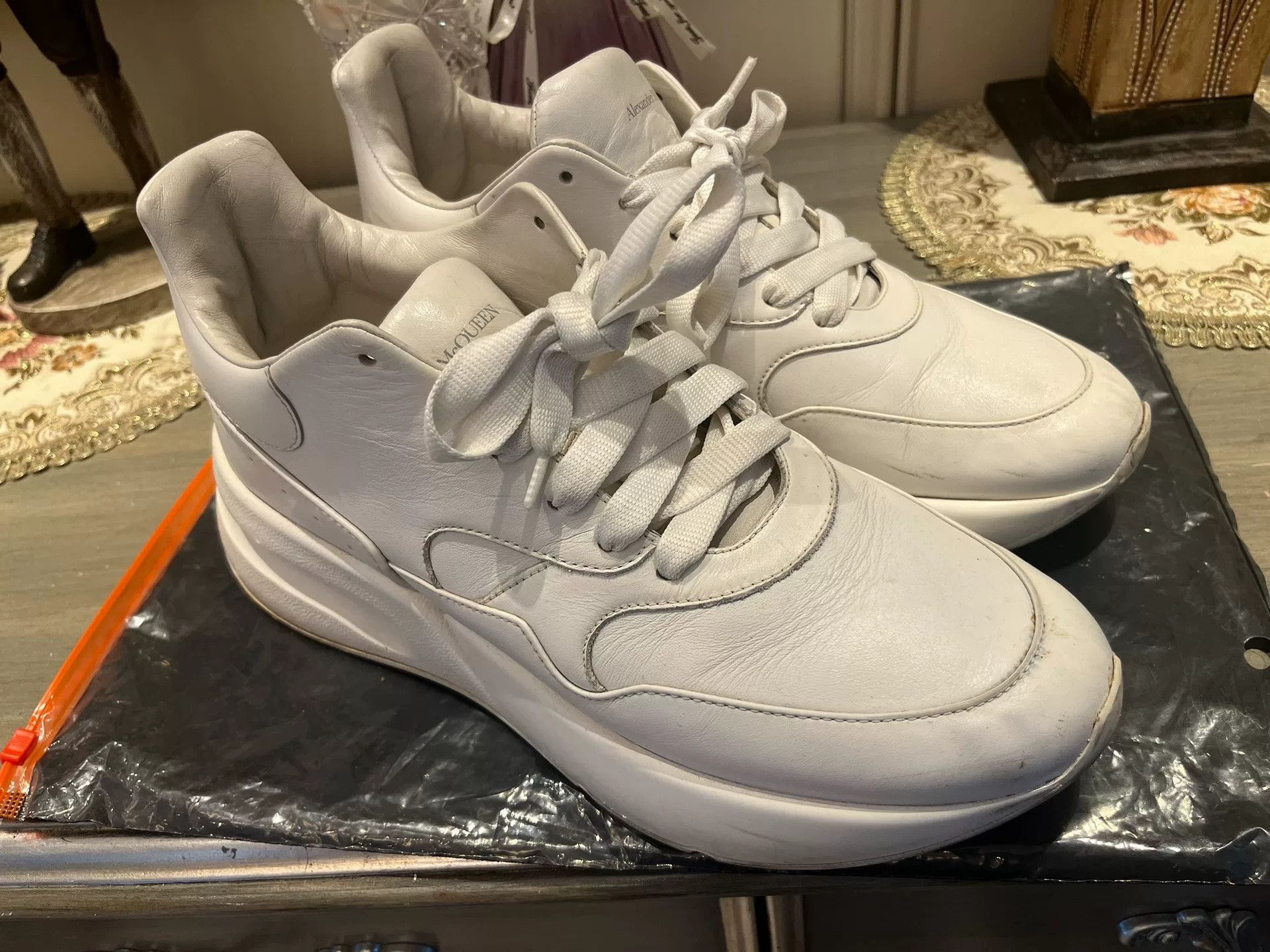 Alexander McQueen Alexander McQueen Sprint Runner White Dad Shoes Size US 9 / EU 42 - 1 Thumbnail