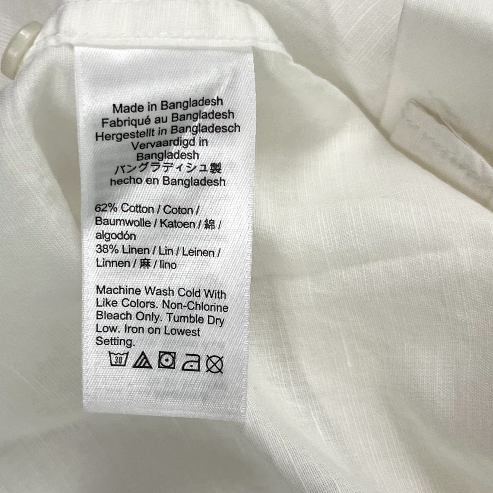 J.Crew Hawaiian Shirt J Crew Men XL Linen White Blue Floral Aloha Loop Collar Button Up Size US XL / EU 56 / 4 - 5 Thumbnail
