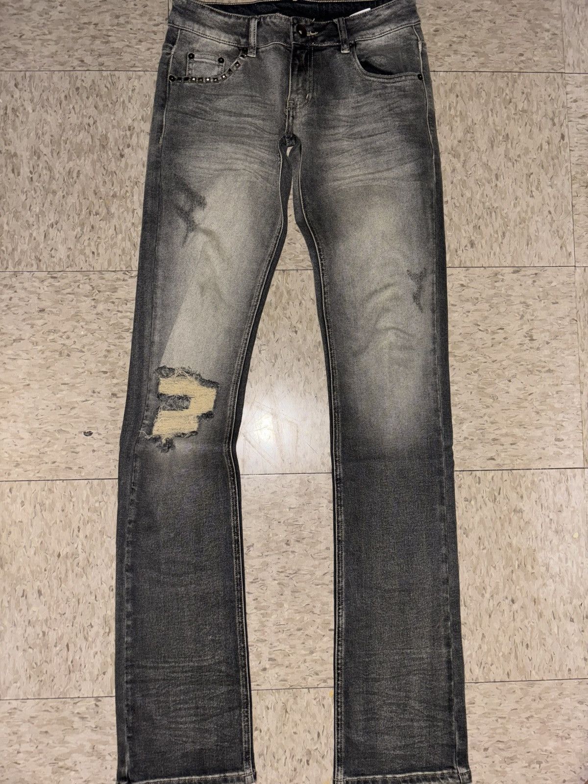Other aosuism jeans studed Size US 28 / EU 44 - 1 Thumbnail
