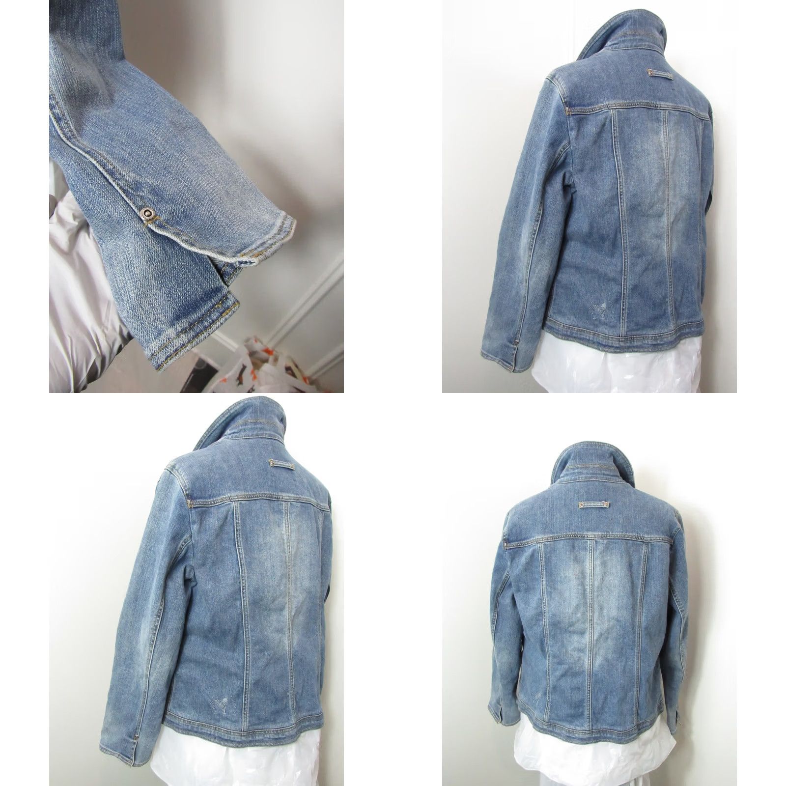 Brighton Brighton Denim Jacket Womens XL Rhinestone Button Long Sleeve Collared Y2K Blue Jacket Size XL / US 12-14 / IT 48-50 - 8 Thumbnail