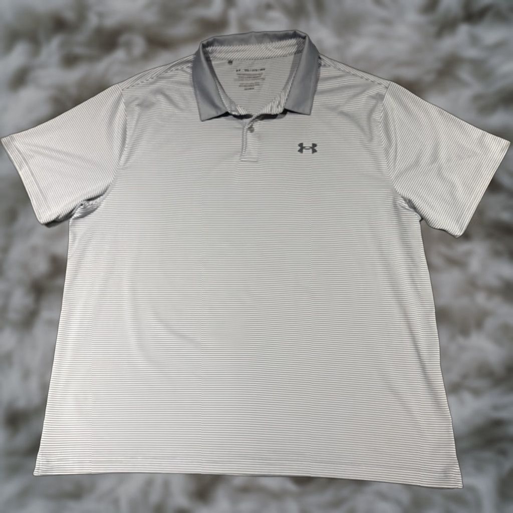 Under Armour Under Armour Polo Shirt Mens XXXL Gray The Playoff Performance Golf Striaght Size US XXL / EU 58 / 5 - 1 Thumbnail