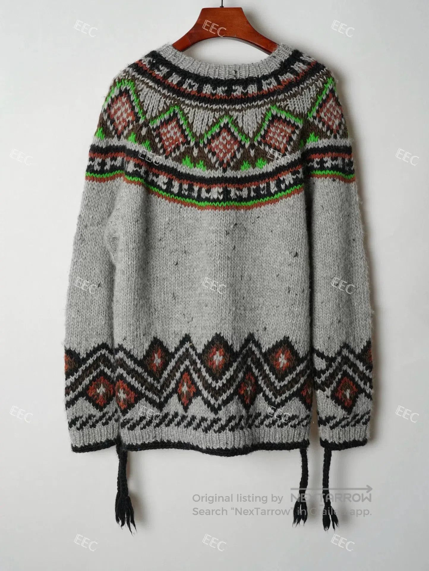 Junya Watanabe Junya Watanabe Gray Pattern Sweater Jacket. Size M / US 6-8 / IT 42-44 - 1 Thumbnail