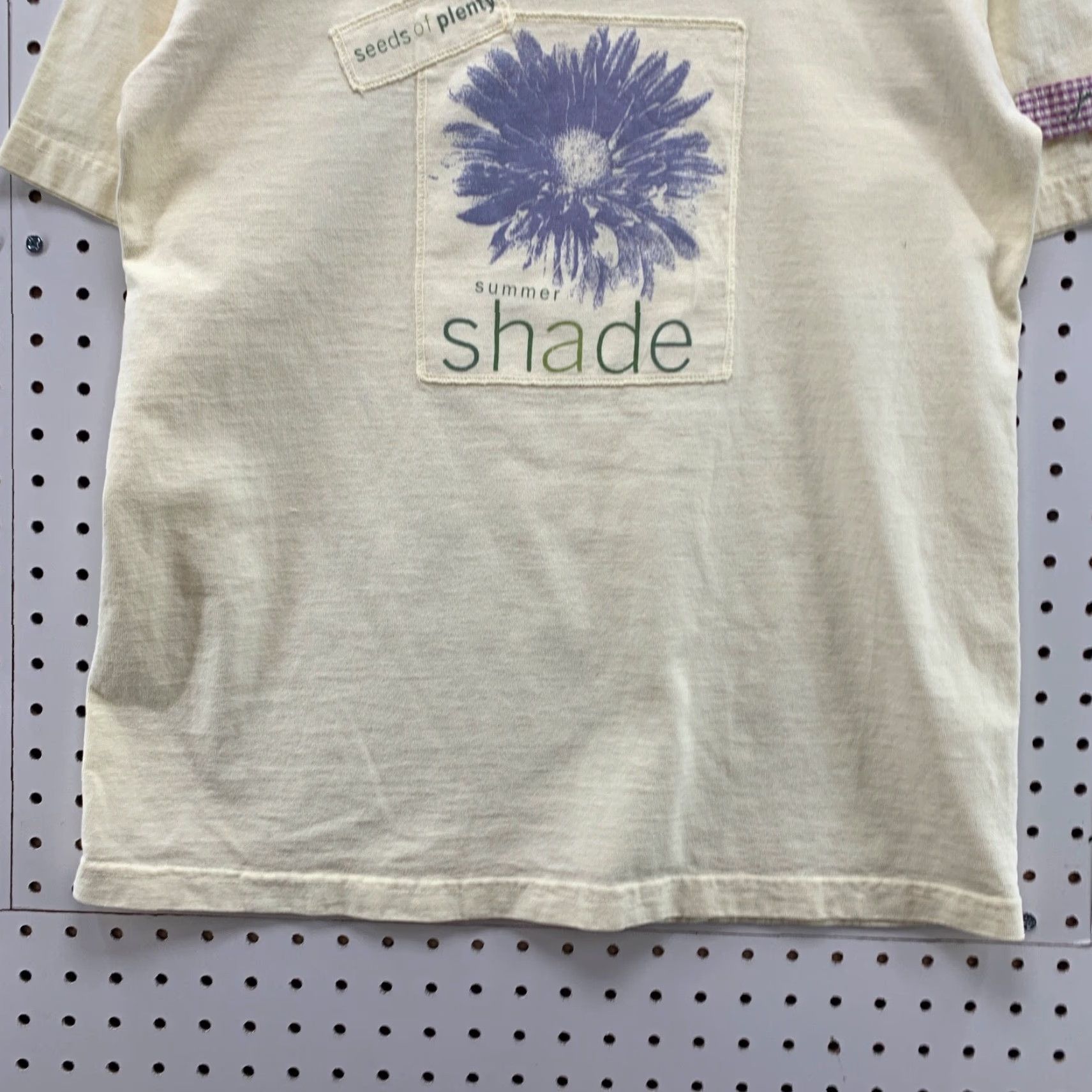 Vintage VINTAGE Seeds of Plenty Summer Shade Graphic T-Shirt Adult Medium Yellow Short Sleeve Crew Neck 90s Unisex Size US 31 - 3 Thumbnail