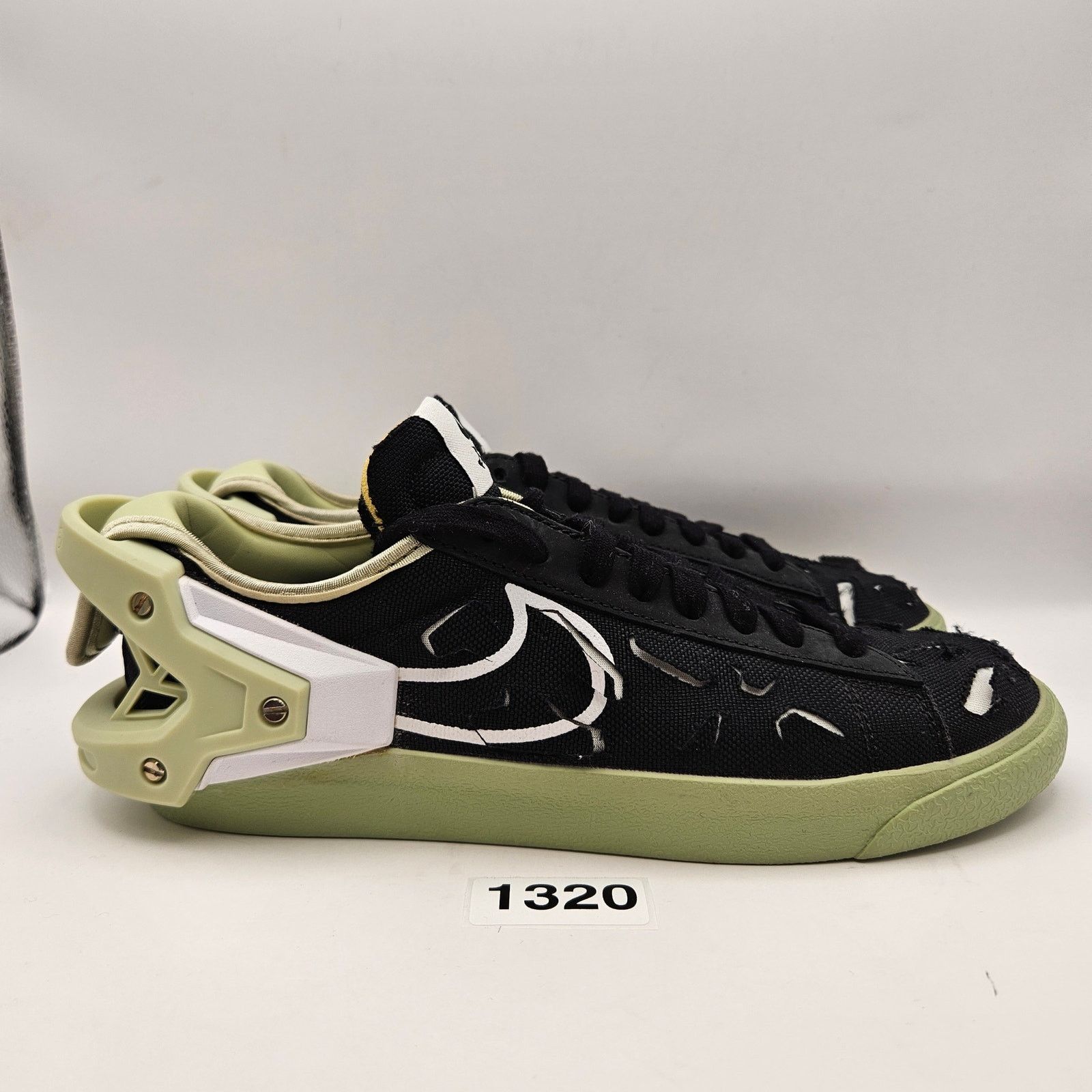 Nike NIKE X ACRONYM MEN'S 6 BLAZER LOW OLIVE AURA GLUE DISCOLORED Size US 6 / EU 39 - 4 Thumbnail