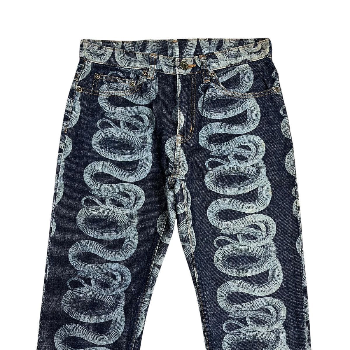 Hysteric Glamour × Japanese Brand Hysteric Glamour Snake Denim Pants Size US 28 / EU 44 - 6 Thumbnail
