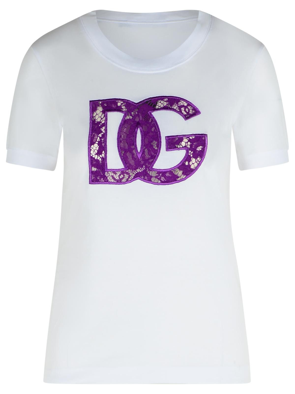 Dolce & Gabbana DOLCE & GABBANA White Cotton T-Shirt Size S / US 4 / IT 40 - 1 Thumbnail