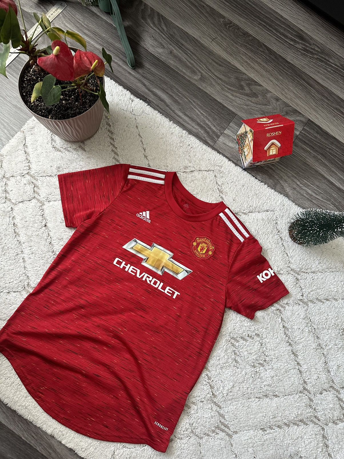 Adidas Adidas Manchester United 2020-2021 Home Jersey vintage bloke Size US S / EU 44-46 / 1 - 4 Thumbnail