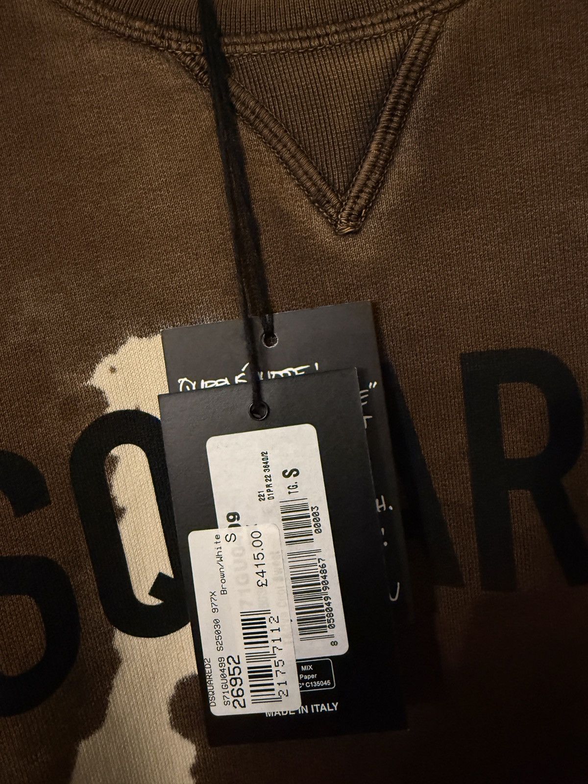 Dsquared2 Dsquared2 Brown And White Sweatshirt Small Size US S / EU 44-46 / 1 - 2 Thumbnail