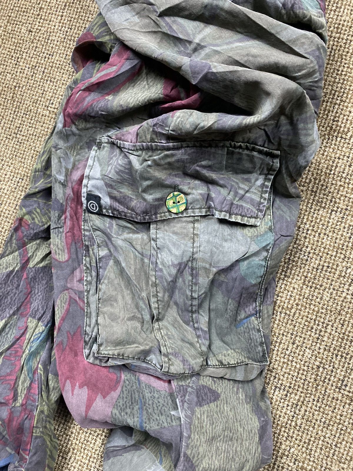 Desigual Desigual Cargo Trousers Floral Multi Colour Pant Size 28" / US 6 / IT 42 - 9 Thumbnail