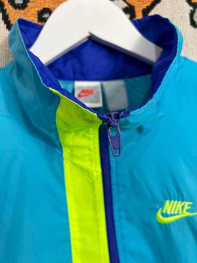 Nike Vintage 90s Nike Half Zip Jacket size L Size US L / EU 52-54 / 3 - 3 Thumbnail