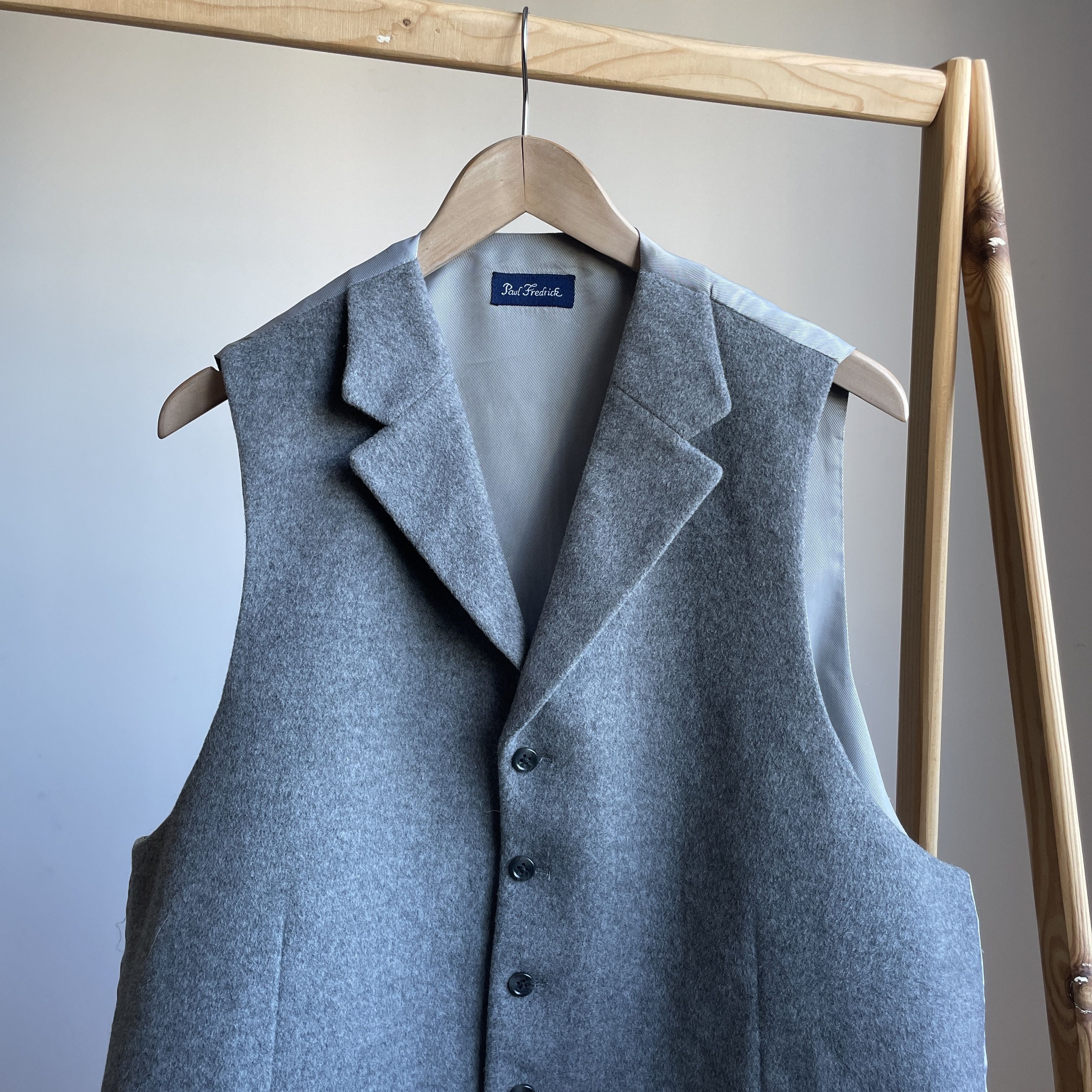 Paul Fredrick Paul Fredrick Wool Cashmere Waistcoat Size L Size 42R - 3 Thumbnail