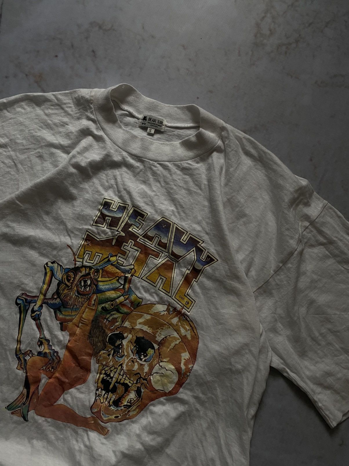Band Tees × Vintage Vintage 90s single stitch Heavy Metal Tee Size US S / EU 44-46 / 1 - 2 Thumbnail