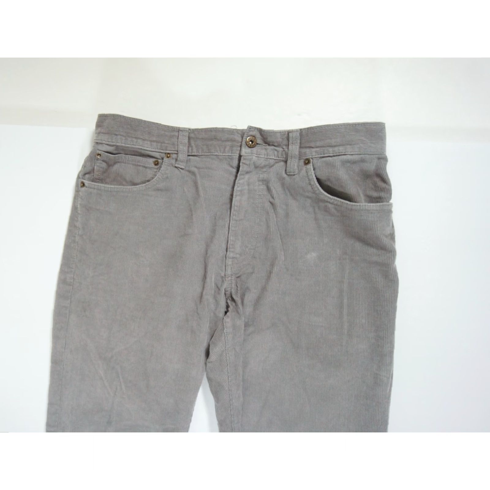 J.Crew J.CREW The Sutton Corduroy Pants Gray 31x32 Mens Regular Flat Front 5-Pocket Cotton Size US 31 - 2 Thumbnail