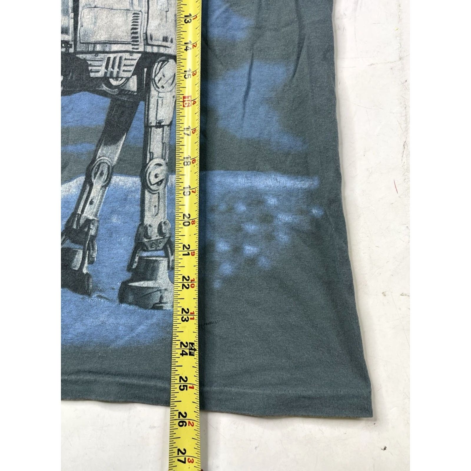 Star Wars VINTAGE Star Wars T-Shirt Luke Skywalker AT-AT Walkers Hoth Large M Blue Gray 1990s USA Mens/Womens (Unisex) Size US M / EU 48-50 / 2 - 7 Thumbnail