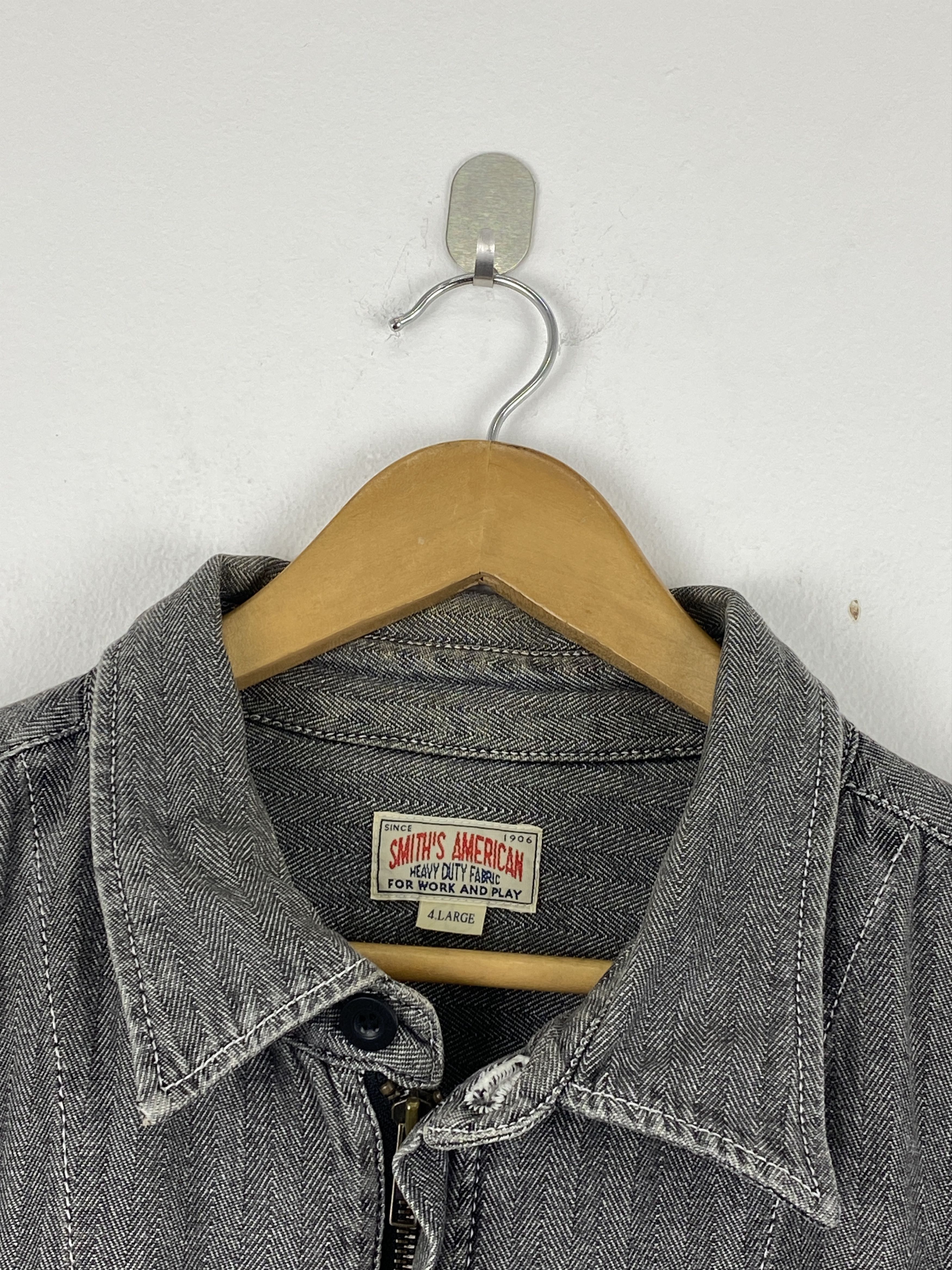 Smith's American Vintage Smiths American Denim Oversized Worker Jacket J1985 Size US XXL / EU 58 / 5 - 6 Thumbnail
